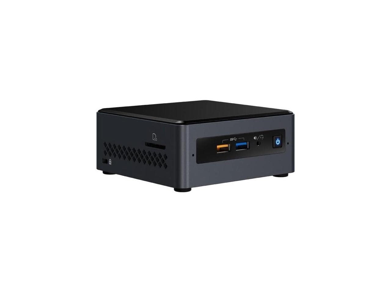 Intel NUC NUC7CJYH Mini PC - Intel Celeron J4005 2GHz, 8GB RAM, 512GB m.2 SATA SSD, Intel UHD Graphics, WiFi, Bluetooth, HDMI, SD Card, Windows 10 Pro - Perfect for Home Office, Gaming & Media Streaming