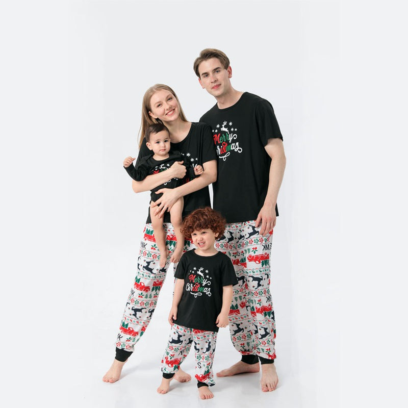 Matching Family Christmas Pajamas Set - Short Sleeve Holiday PJs for Women, Men & Kids | Cozy Christmas Eve Outfits, Festive Family Photos & Holiday Gift Idea
