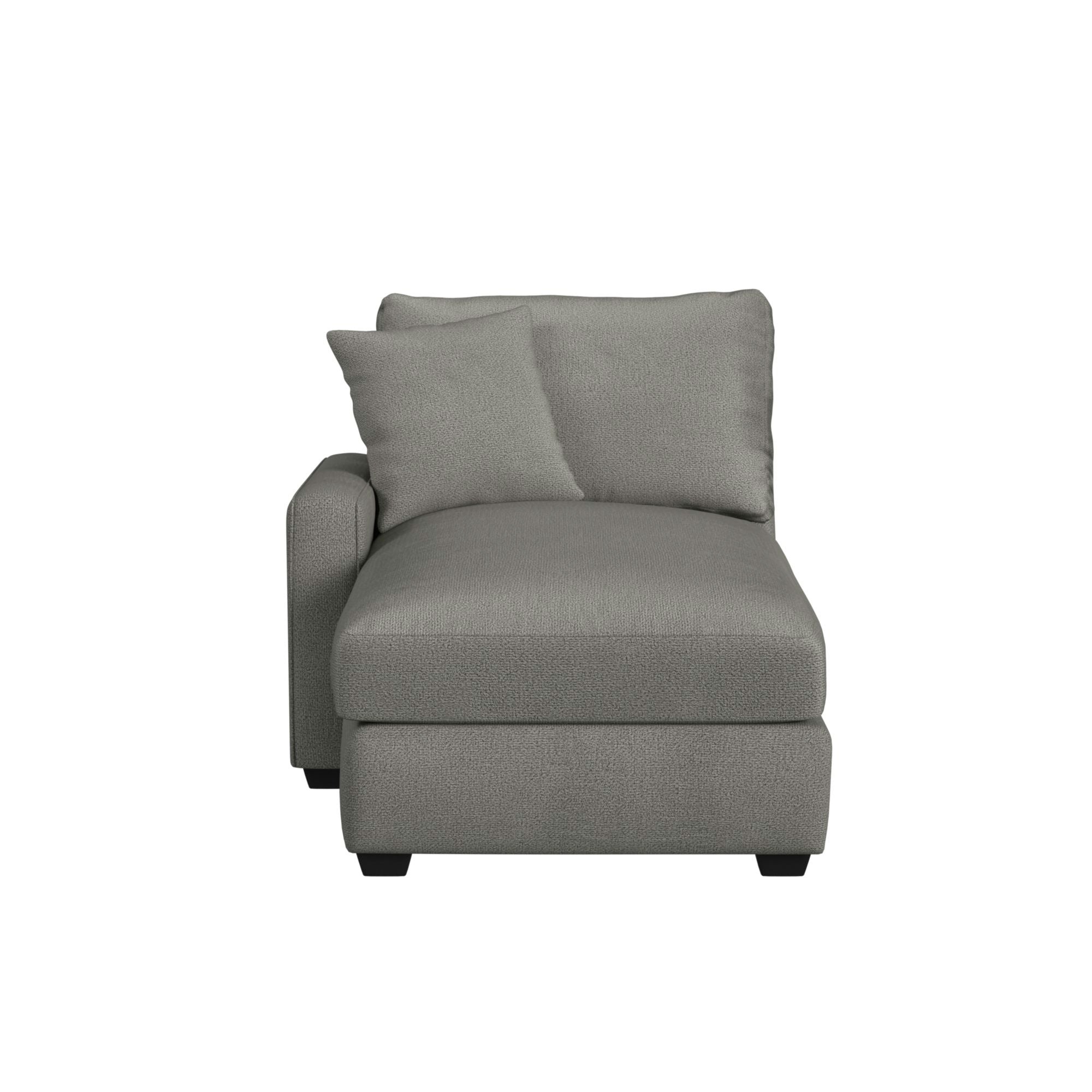 Simply Elements Left Chaise Sectional Sofa - Modern L-Shaped Couch with Reversible Chaise for Living Room, Lounge, and Family Room Comfort