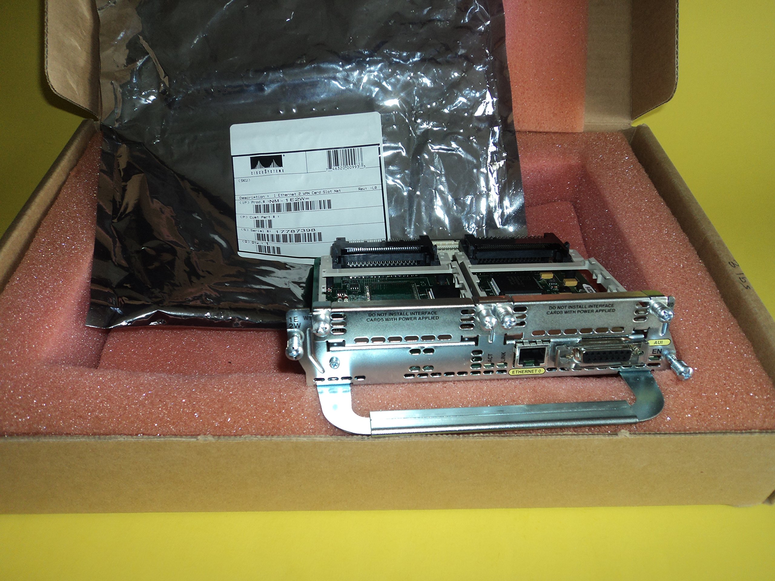Cisco NM-1E2W Network Module with 1 Ethernet Port and 2 WIC Slots for Business Networking & Enterprise Solutions - Ideal for Office Routers, Data Centers & Network Expansion