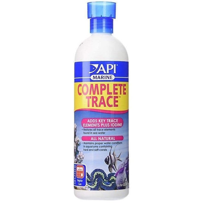 API Marine Complete Trace 473ml - Essential Reef Aquarium Supplement for Coral Growth & Health | Perfect for Saltwater Tanks & Marine Ecosystems