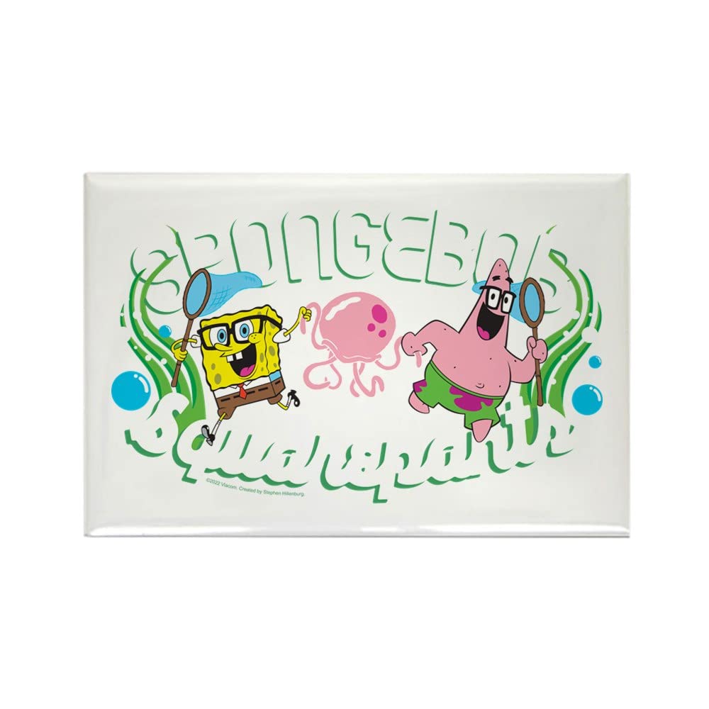 Spongebob Squarepants Jellyfish Refrigerator Magnet - 3x2 Inch Funny Cartoon Decor for Kitchen, Office & Dorm - Perfect Gift for Nickelodeon Fans