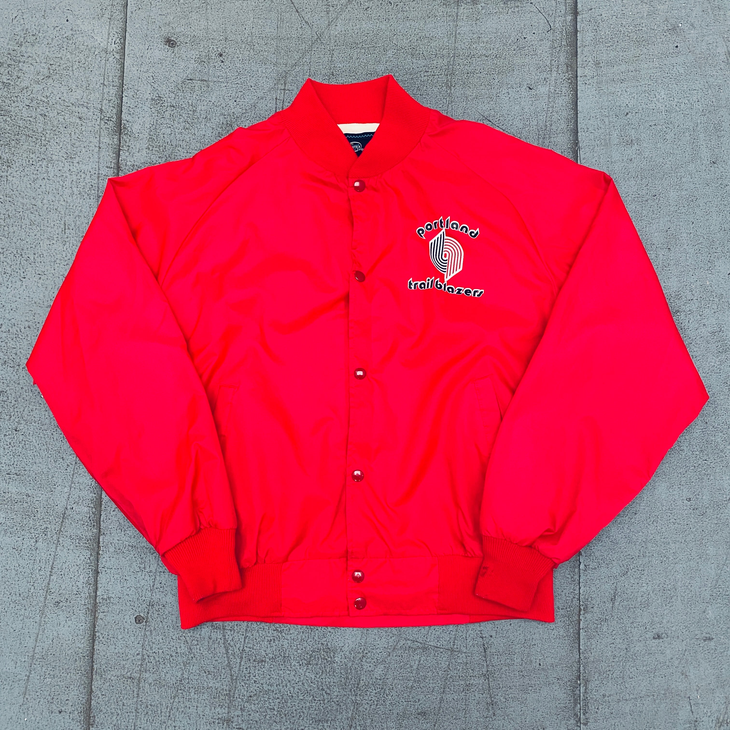 Portland Trail Blazers 1980s Vintage Lightweight Bomber Jacket - Men's Large - Retro NBA Basketball Fan Apparel for Game Day & Casual Wear