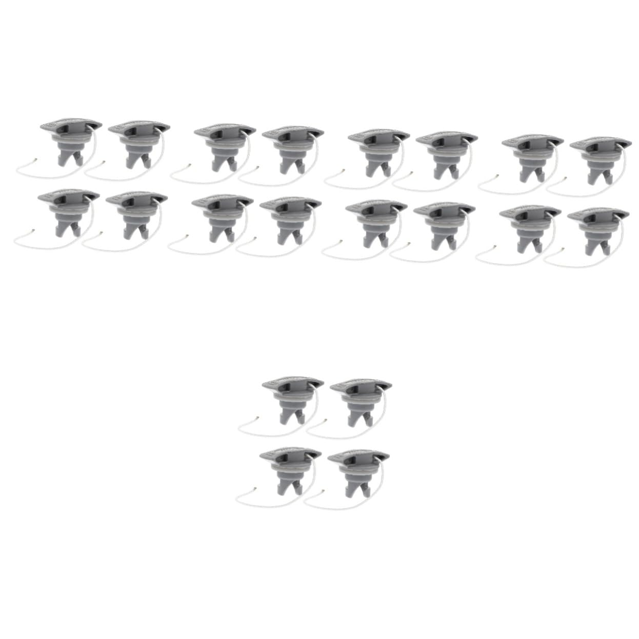 Kisangel 8-Piece Kayak Air Valve Cover Set - Dinghy & Inflatable Boat Accessories - Boston Valve Caps for Rubber Play Sets, Air Mattresses, Blow Up Mattresses & Boat Adapters - Perfect for Water Sports, Camping and Outdoor Adventures
