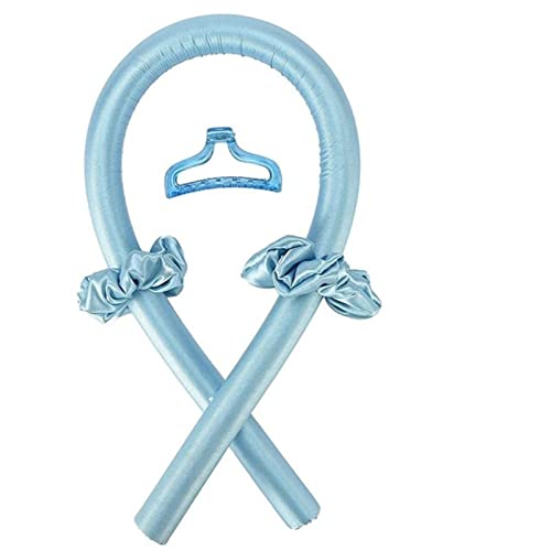 Heatless Curling Iron Headband Set - No Heat Spiral & Pear Flower Hair Curler for Soft Waves - Styling Accessories for Lazy Hair Styling (Red) | Perfect for Home, Travel & Everyday Hairstyles