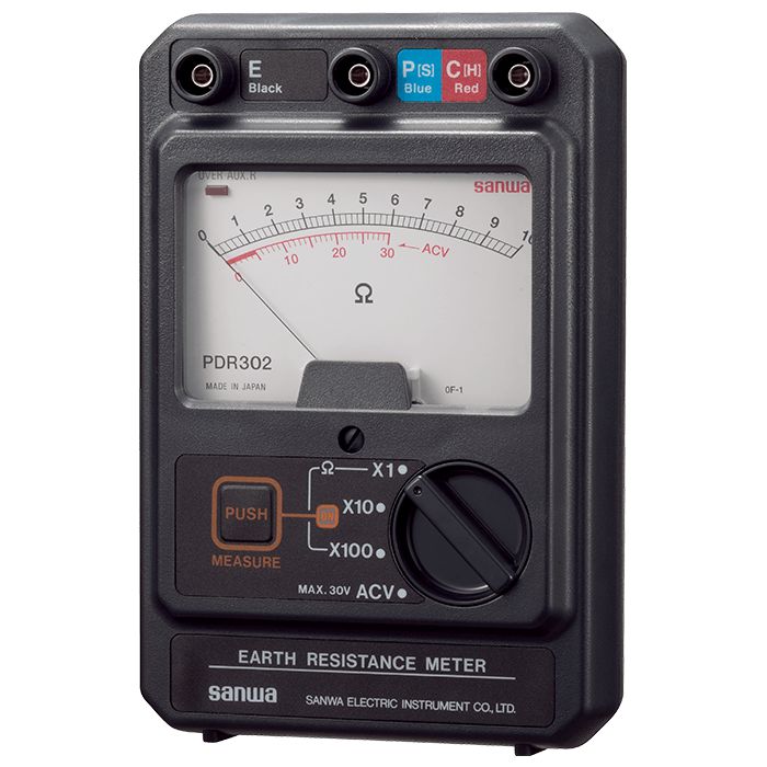 PDR302 Portable Earth Tester with Phase Detection - Digital Ground Resistance Meter for Electrical Safety Testing | Perfect for Electricians, Engineers & DIY Home Maintenance