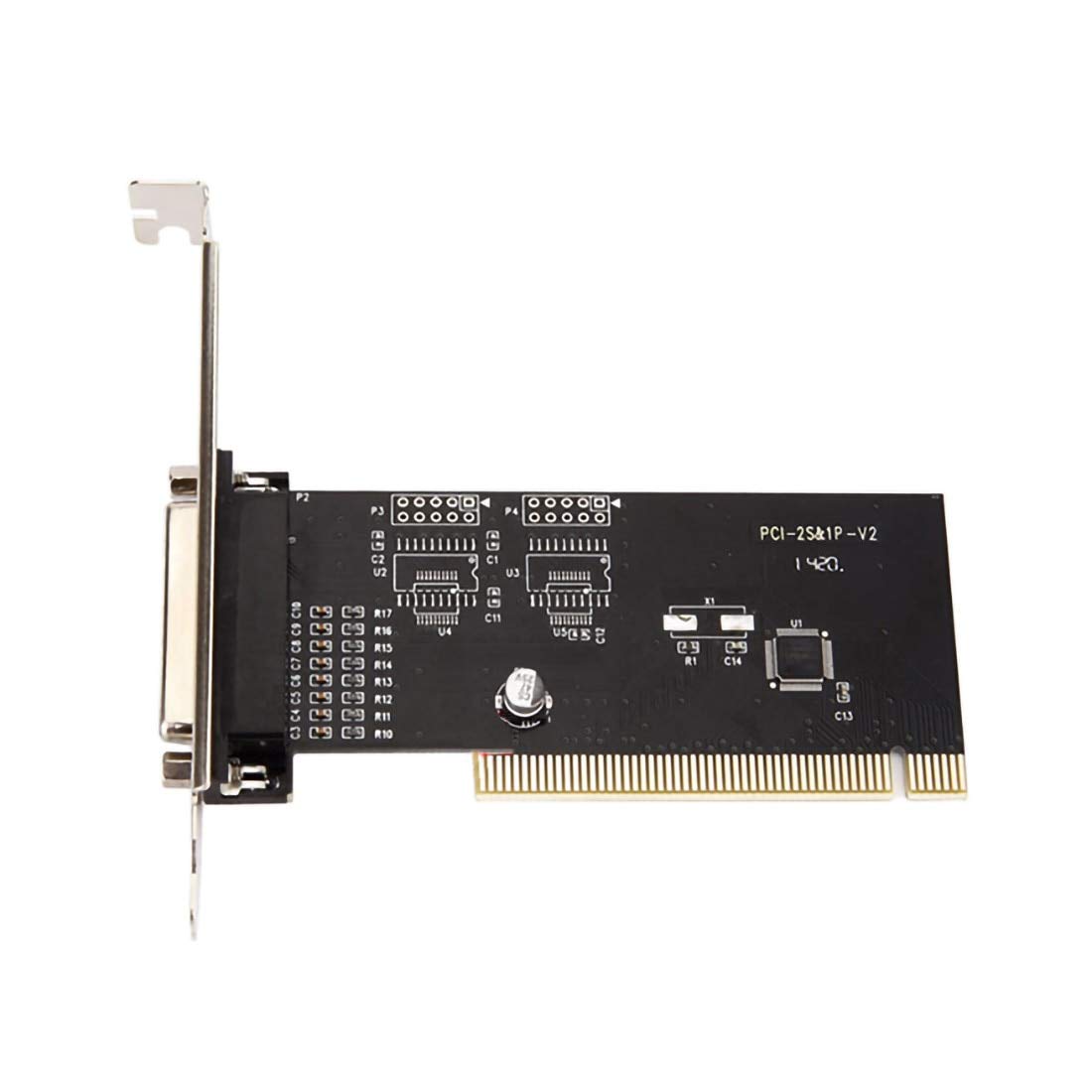 JMT PCI to Parallel DB25 Printer Port Controller Card - PCI Expansion Card with 25 Pin LPT Port for Legacy Printers - Ideal for Office, Industrial, and Retro Computing Setups