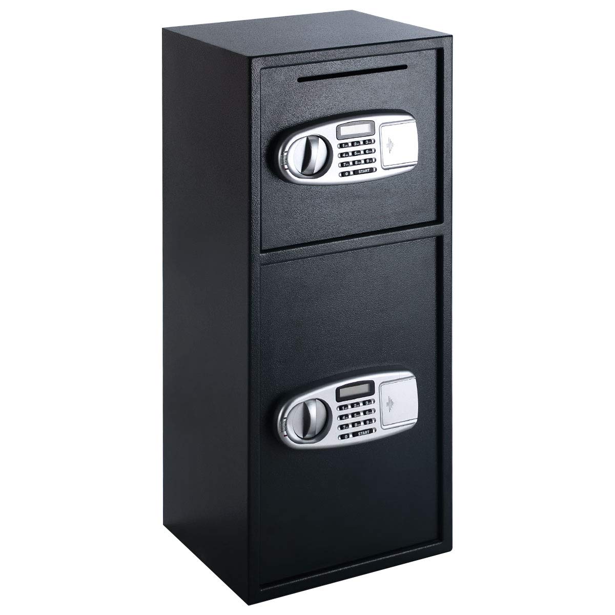 Giantex Digital Safe Box with Double Door & Keys - Secure Home & Office Safe for Guns, Cash, Valuables - Fireproof & Waterproof Security Lock Box for Storage & Protection
