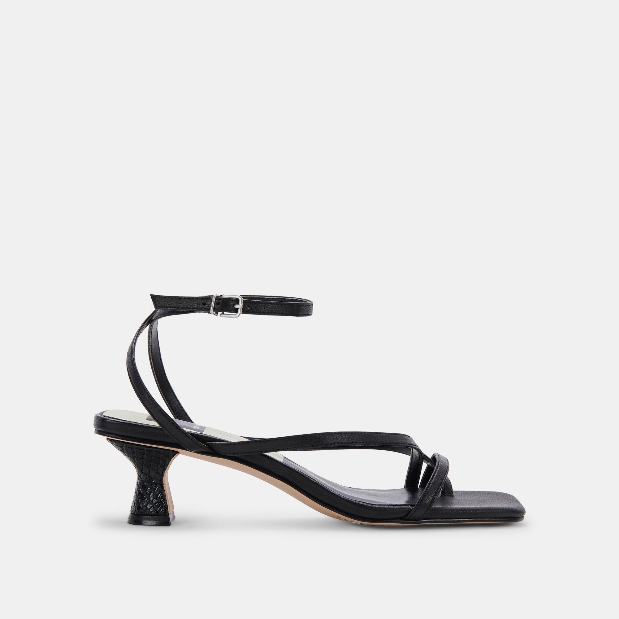 Baylor Black Leather Heels for Women - Stylish & Comfortable High Heel Shoes for Party, Wedding & Evening Events