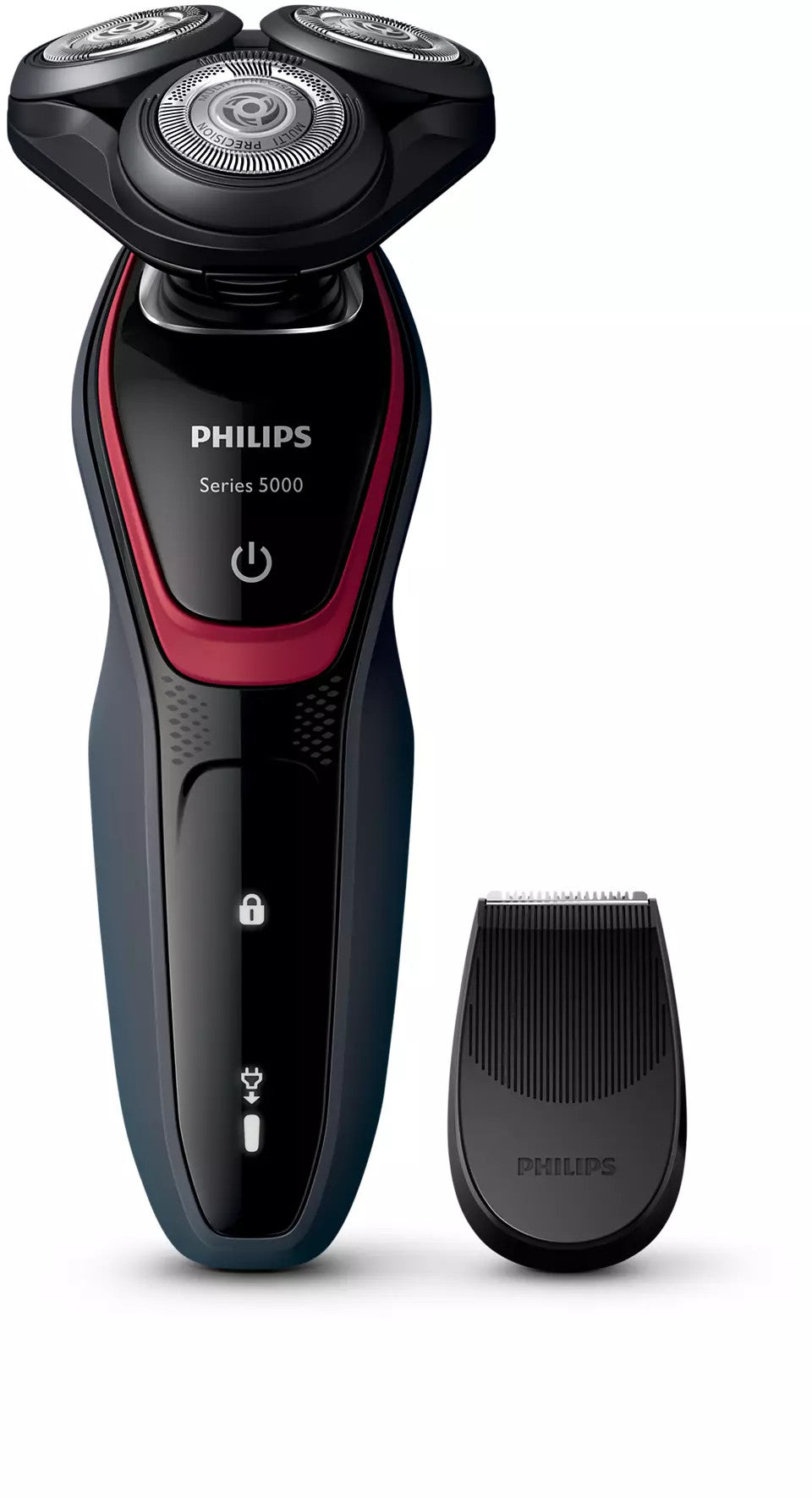 PHILIPS S5230 Wet/Dry Rechargeable Electric Shaver for Men - Waterproof Beard Trimmer with Dual Precision Blades | Perfect for Travel, Gym & Daily Grooming