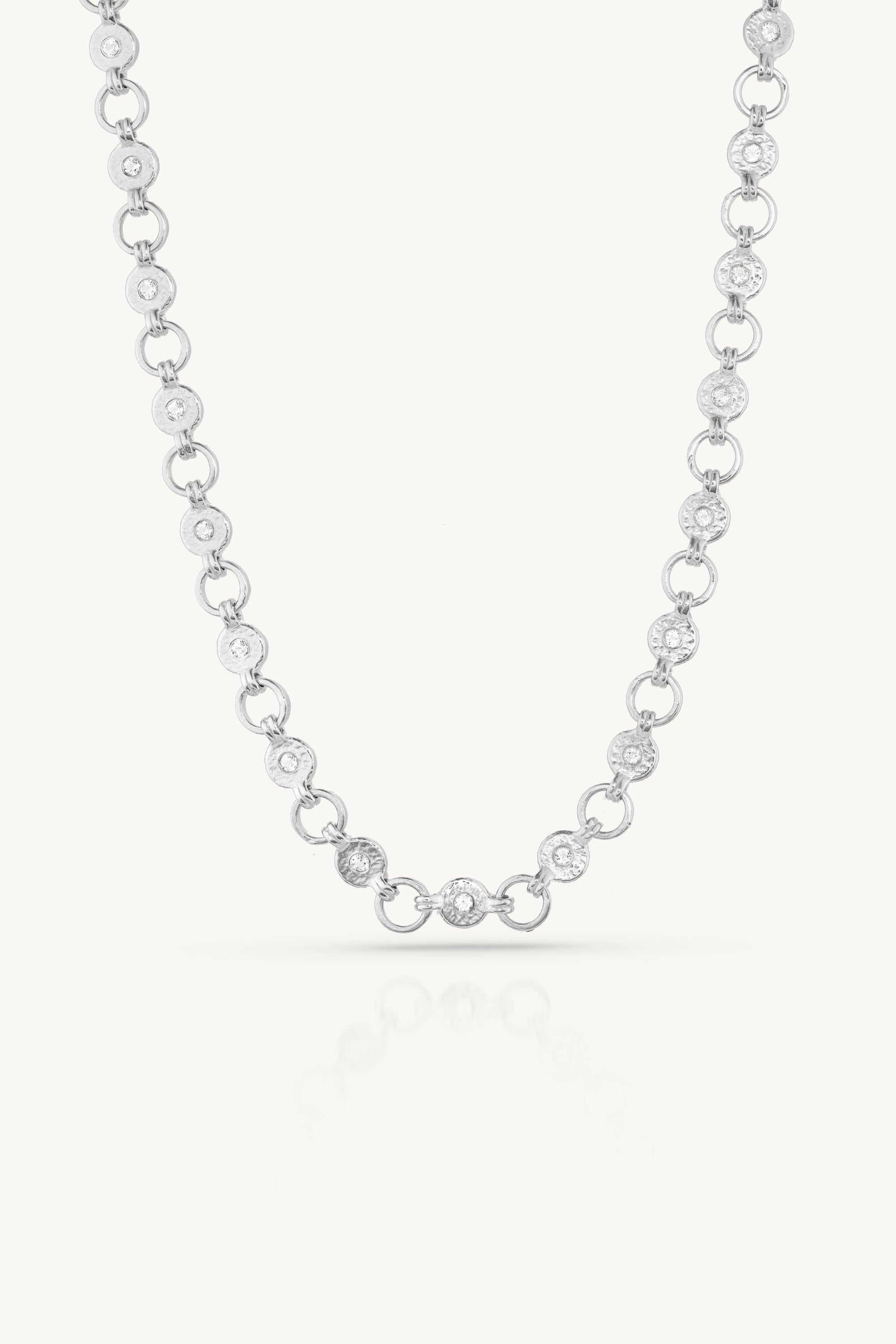 Ellipse Topaz Silver Necklace for Women - Elegant Sterling Silver Pendant Jewelry Gift for Birthday, Anniversary & Special Occasions | Perfect for Evening Parties, Weddings & Date Nights