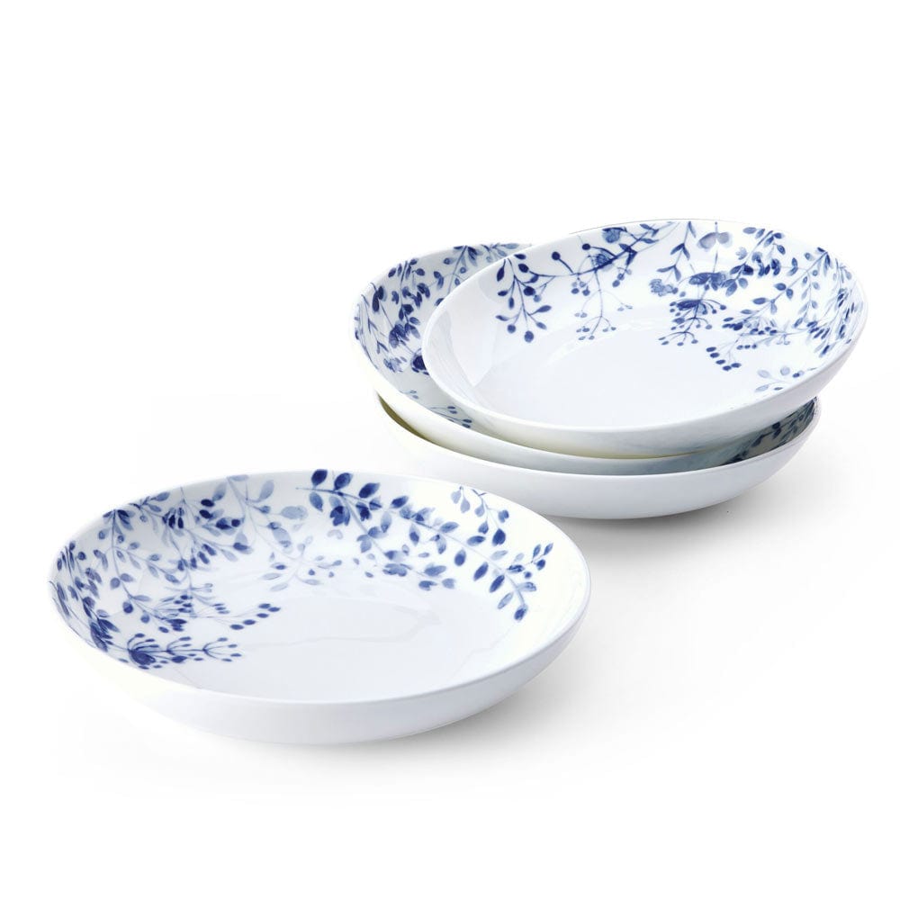 Taryn Set of 4 Pasta Bowls - Premium Ceramic Dinnerware for Italian Cuisine, Soup & Salad - Perfect for Family Dinners, Entertaining Guests & Restaurant-Style Dining at Home