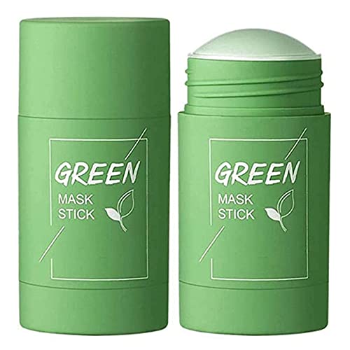 Infi Style Green Tea Cleansing Mask Stick for Face - Detoxifying Solid Clay Mud Mask with Hyaluronic Acid | Blackhead Remover, Oil Control & Anti-Acne Treatment | Made in India | 1 Count | Perfect for Deep Cleansing & Skin Purification - Ideal for Oily & Acne-Prone Skin Care Routine