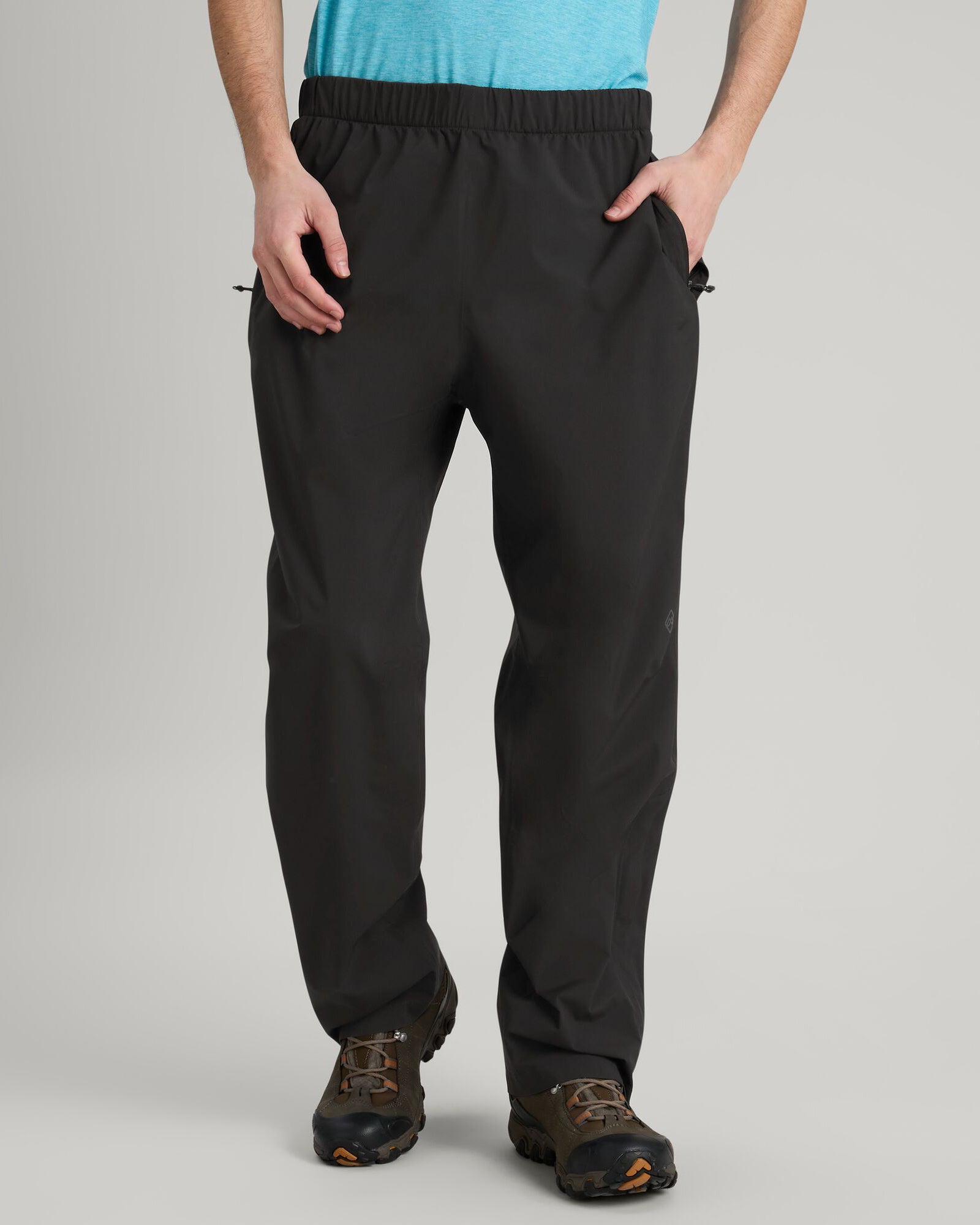 Men's Trailhead Stretch 2.5 Layer Waterproof Rain Pants - Black Stingray Color for Hiking, Camping & Outdoor Adventures