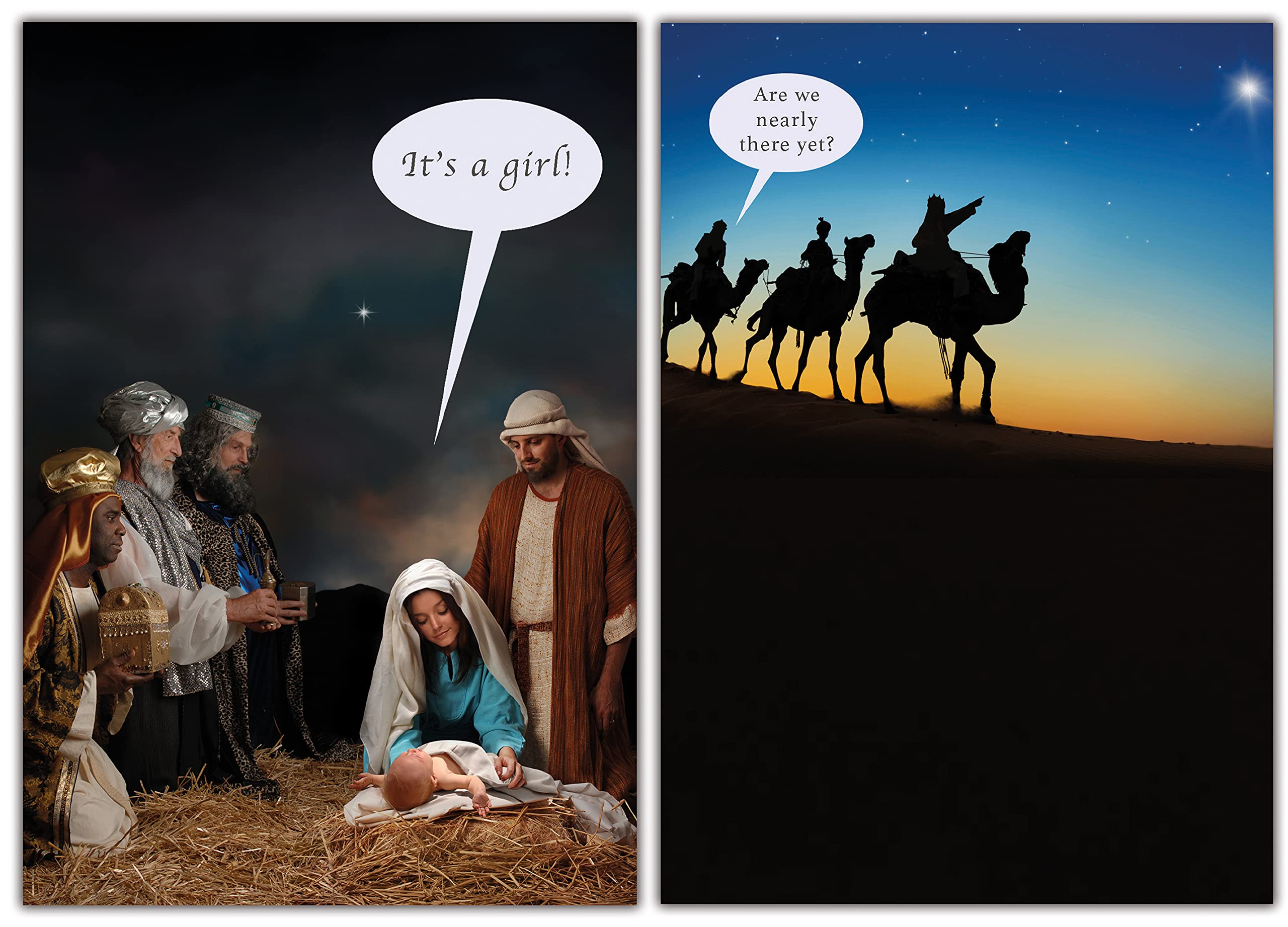 Funny Christmas Cards Multi-Pack - 10 Rude & Festive Holiday Greeting Cards with 2 Unique Designs | Perfect for Office Parties, Family Gifts & Naughty Holiday Humor