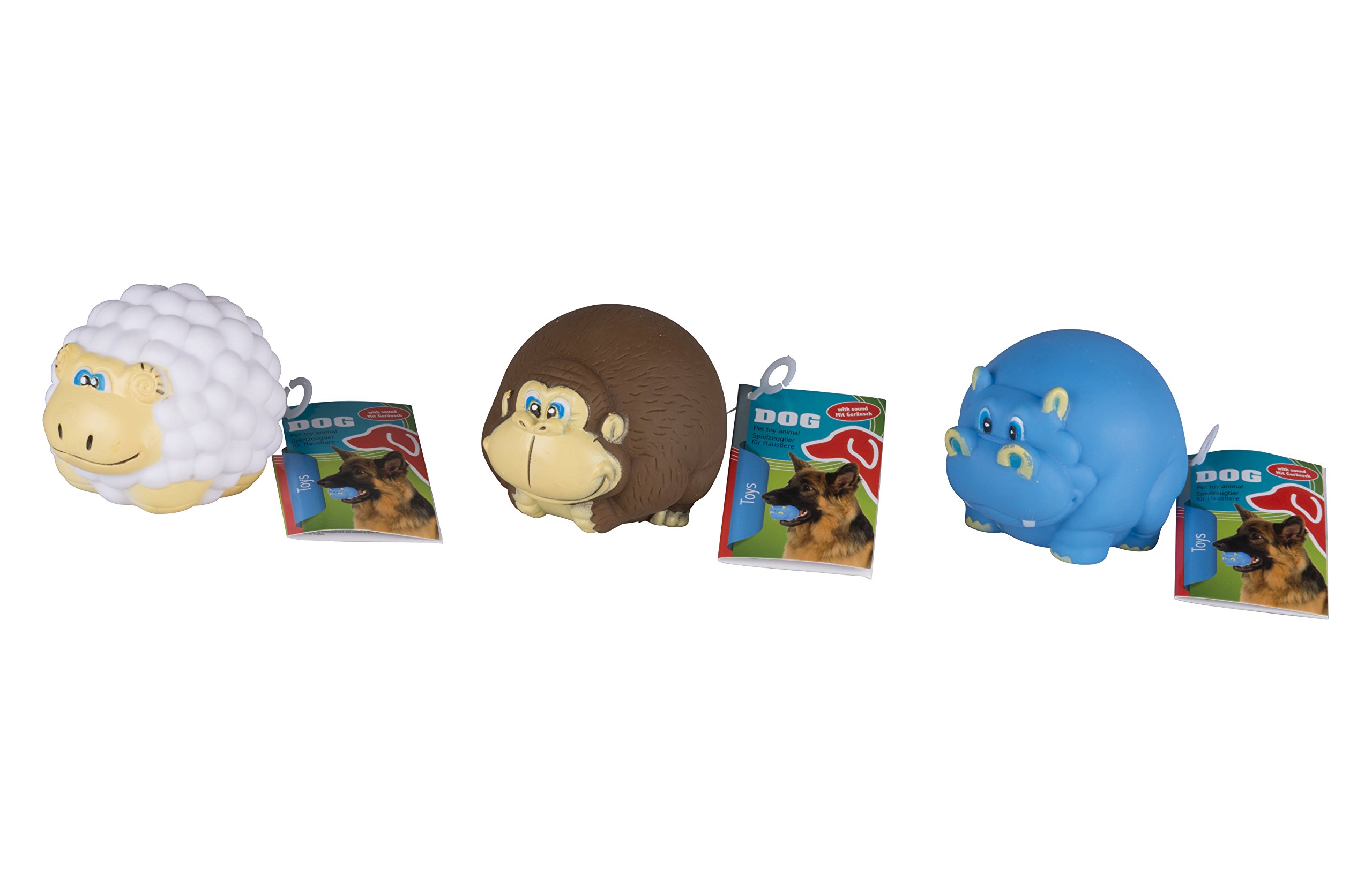 Interactive Squeaky Dog Toys for Small & Large Dogs - Fun Chew Toys for Indoor & Outdoor Playtime