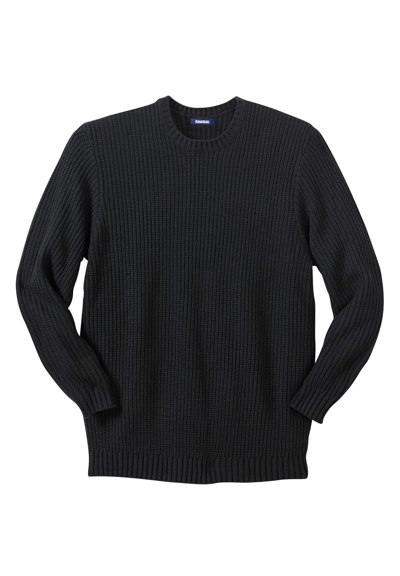 KingSize Men's Big & Tall Shaker Knit Crewneck Sweater - Soft Winter Pullover for Casual & Office Wear - Perfect for Holidays & Cold Weather Outfits