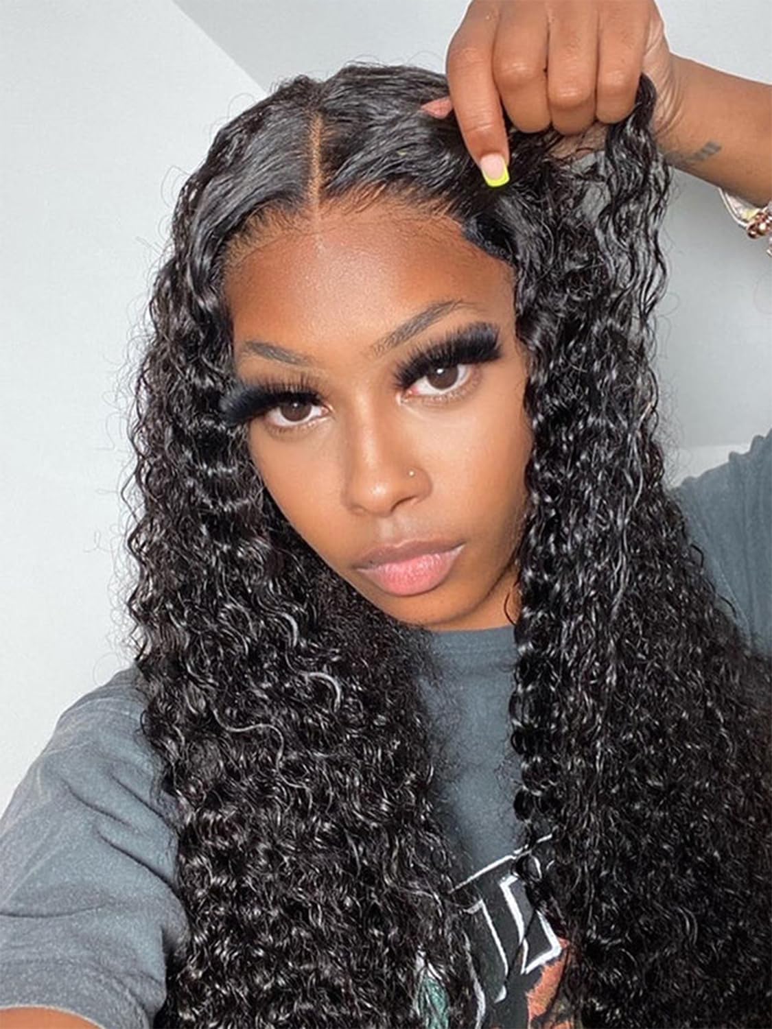 ISEE Glueless Human Hair Wig 24 Inch - 9x6 HD Lace Front, Water Wave, 180% Density, Pre-Cut & Pre-Plucked for Beginners | Wear in 3 Seconds | Perfect for Daily Wear, Special Occasions & Protective Styling