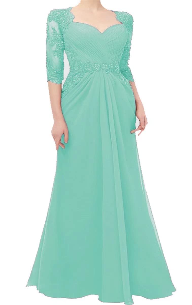 Elegant Mother of The Bride Dresses with Sleeves - Women's Plus Size Lace Beaded Sheath Formal Evening Gowns | Perfect for Weddings, Galas & Special Occasions