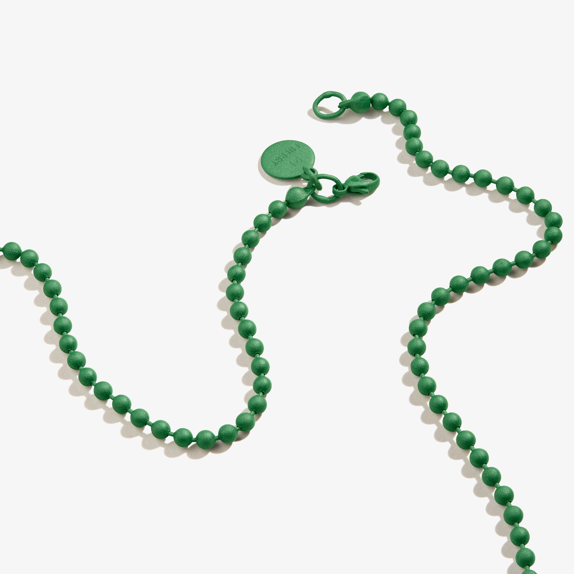 Stylish Green Ball Chain Necklace for Women & Men - Trendy Beaded Jewelry for Casual Wear, Parties & Gifts