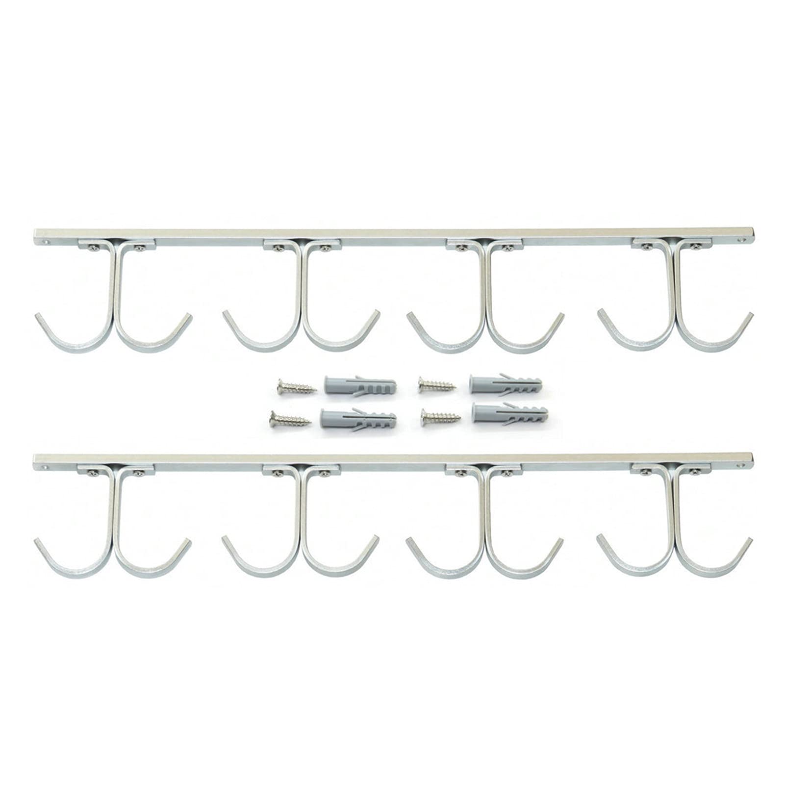 YUXI8541NO Aluminum Alloy Fishing Rod Ceiling Rack - 8-Rod Holder Organizer for Garage, Cabin & Basement Storage | Perfect for Anglers & Fishing Gear Organization