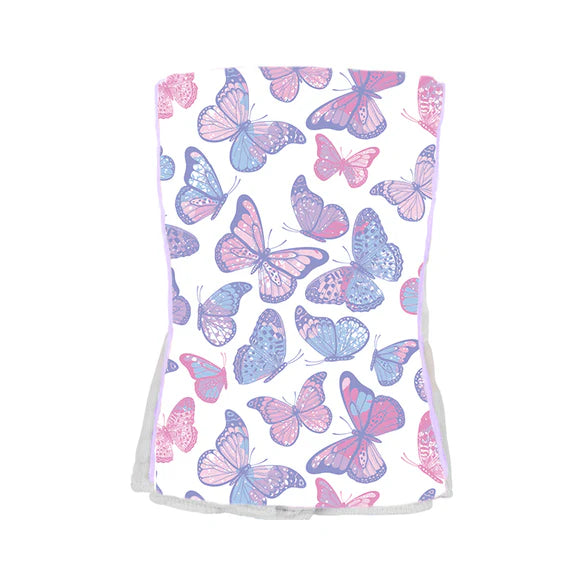 Soft Baby Burp Cloths with Butterfly Design - Ultra Absorbent & Gentle on Skin - Perfect for Newborns, Infants & Toddlers - Ideal for Feeding, Burping & Spit-Up Protection