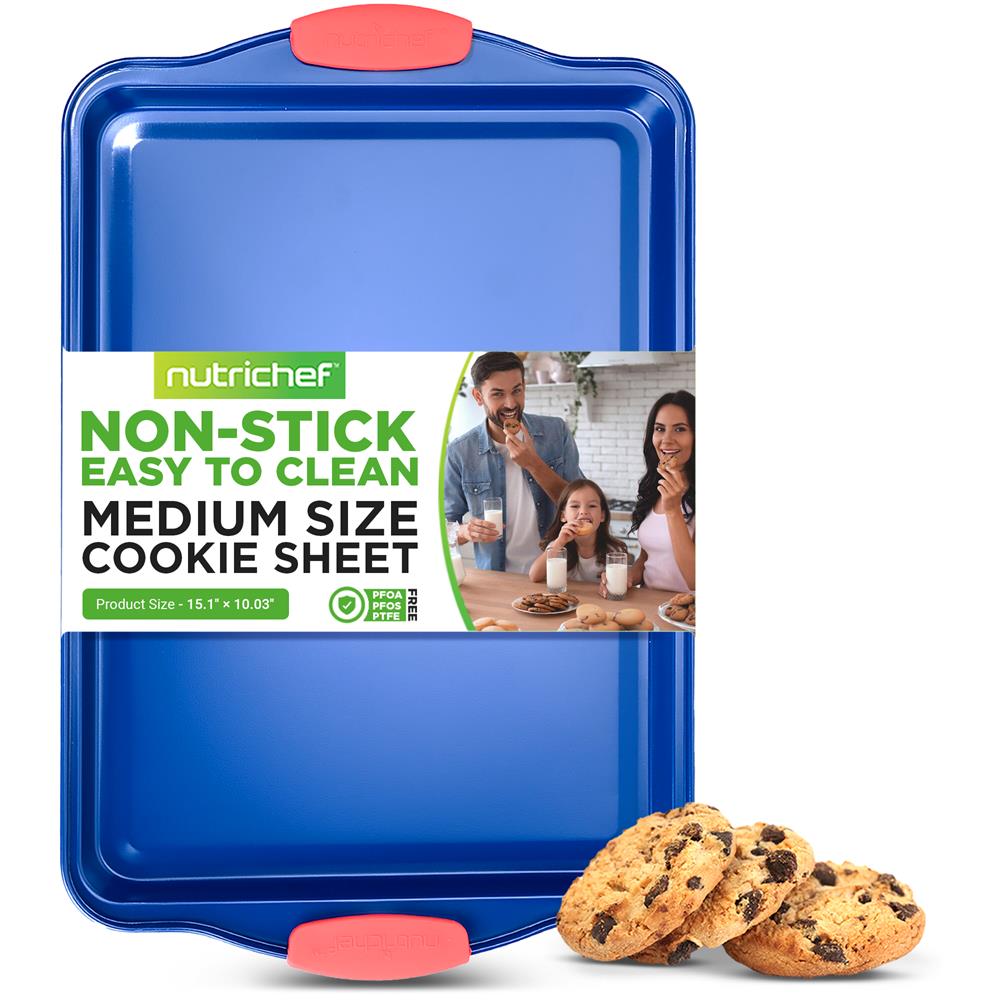 Non-Stick Medium Cookie Sheet - 13x18 Inch Baking Pan for Cookies, Pizza & Roasting - Perfect for Home Baking, Party Snacks & Meal Prep