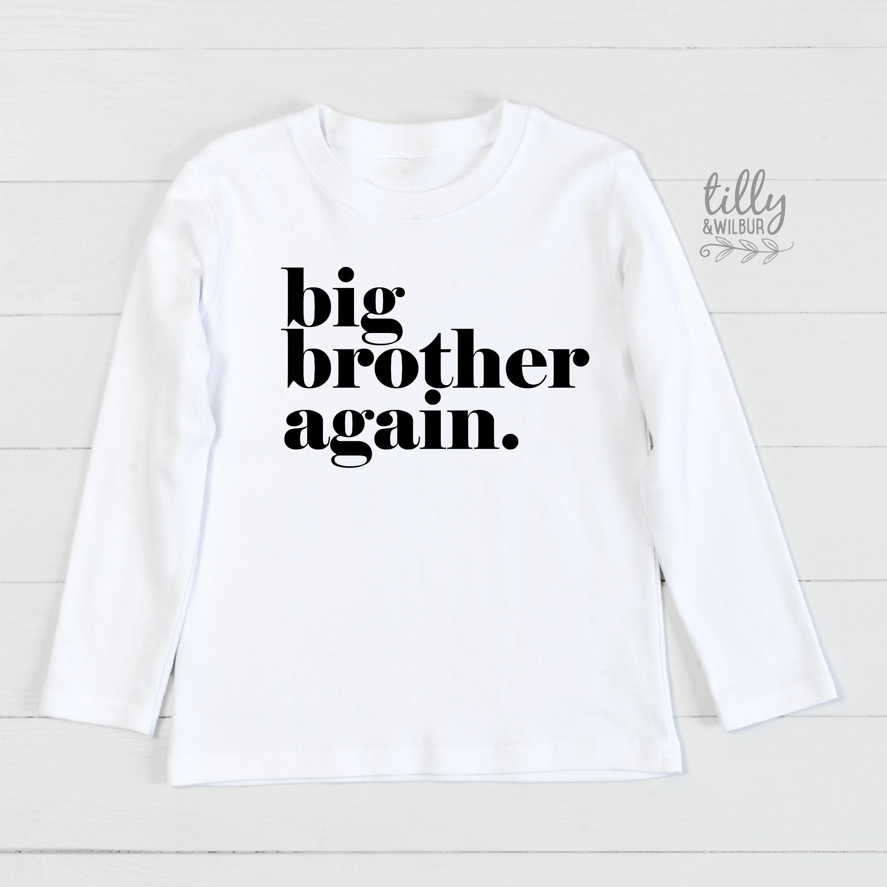 Big Brother Again Long Sleeve T-Shirt for Men - Comfortable Cotton Crewneck Tee - Casual Streetwear & Everyday Wear