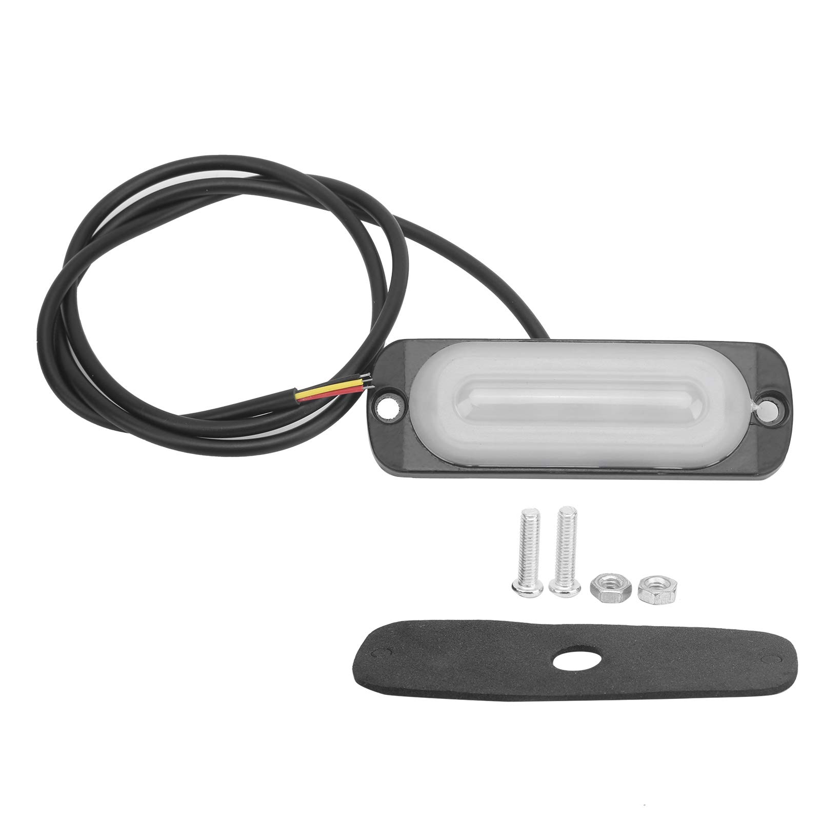 12V 4LED Emergency Flashing Yellow Warning Light - High Visibility Safety Beacon for Cars, Motorcycles, Trucks & Vans - Perfect for Roadside Emergencies, Construction Zones & Hazard Signaling