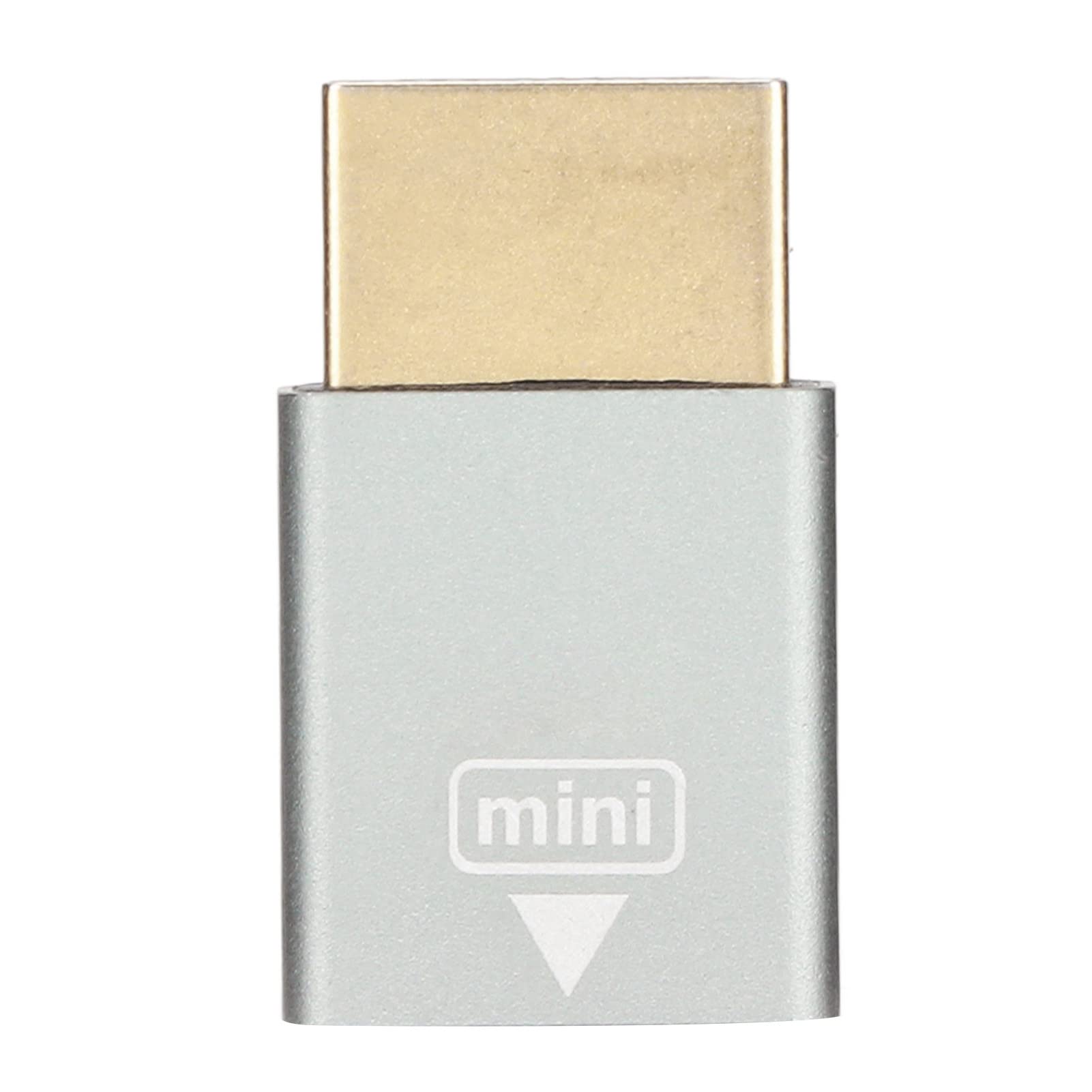 LURI Mini HDMI to HDMI Female Adapter 4K 60Hz - HD Multimedia Interface Converter for MacBook Air, MacBook Pro, iMac, Surface Pro | Connect Phones, Cameras to TVs & Monitors - White