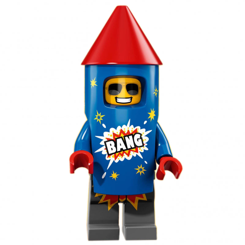 Firework Guy – Series 18 Lego Minifigure | Collectible Building Toy for Kids & Adults | Perfect for Displays, Gifts & Lego Collections