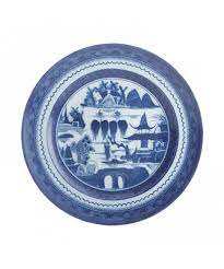 Blue Canton Dessert Plate Set of 4 - Elegant Ceramic Appetizer Plates for Cake, Cookies & Desserts - Perfect for Dinner Parties, Tea Time & Home Decor
