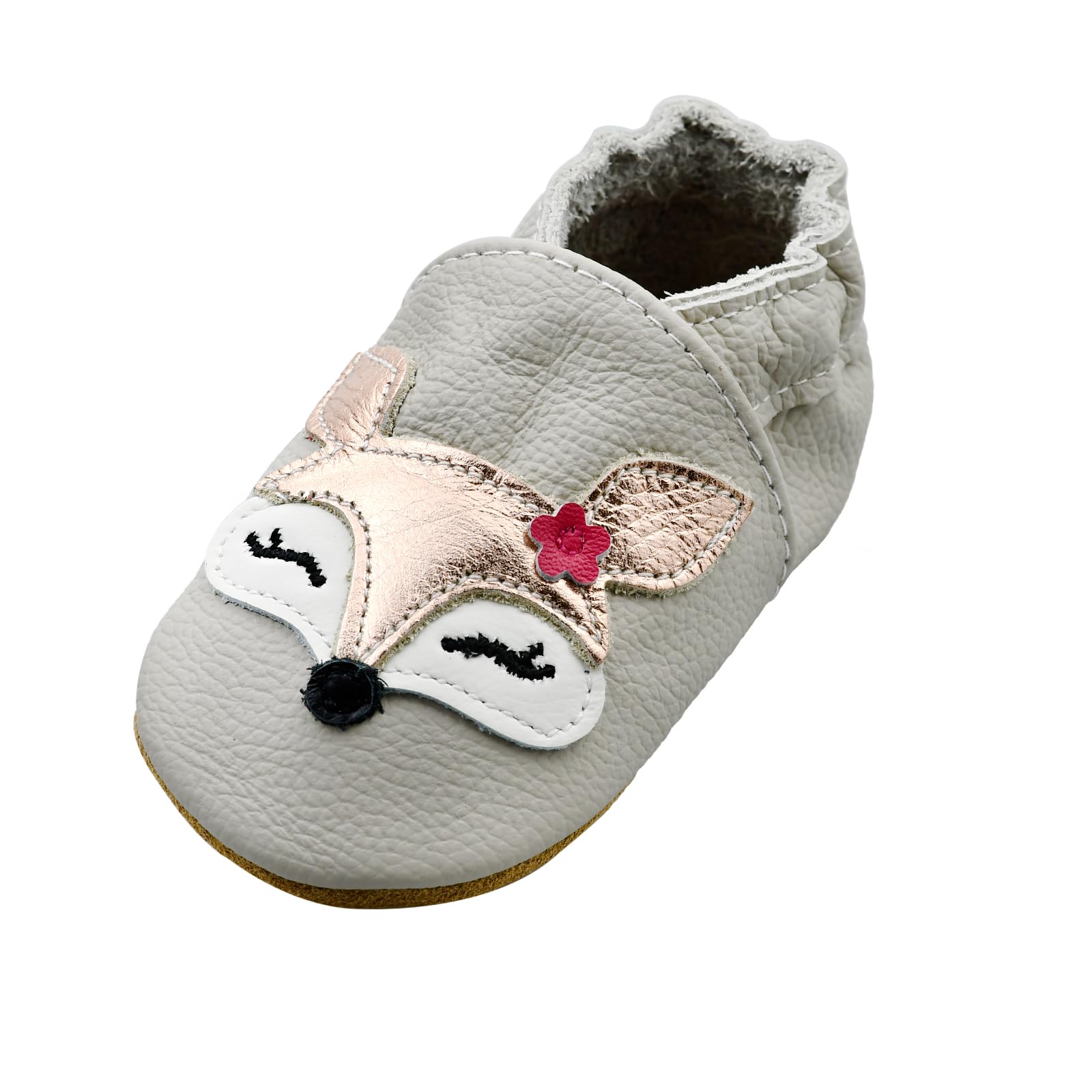 **iEvolve Baby Leather Soft First Walker Shoes – Non-Slip Crib Moccasins for Toddlers & Infants | Perfect for Indoor & Outdoor Play**