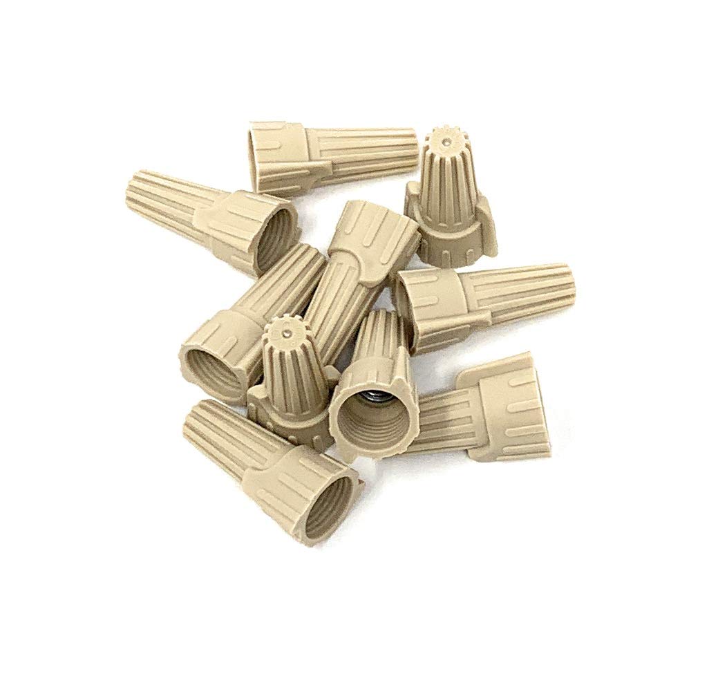 Tan Wing Wire Connectors 500 Pack - Insulated Electrical Terminals for Secure Wiring - Ideal for Home DIY, Automotive, and Electrical Projects