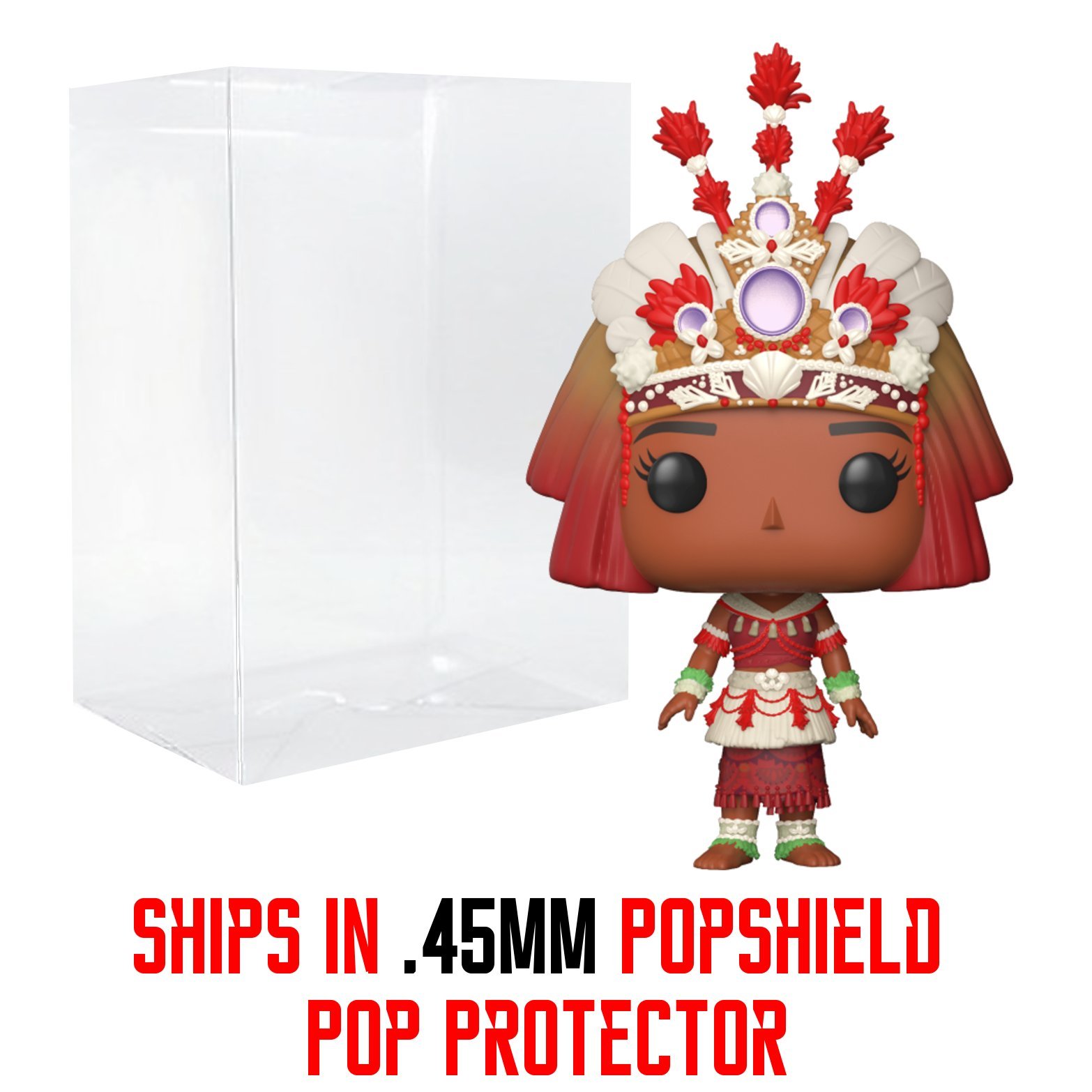 Funko Pop! Disney Moana Ceremony Vinyl Figure with Protector Case - Collectible Toy for Disney Fans, Home Decor & Gift Idea
