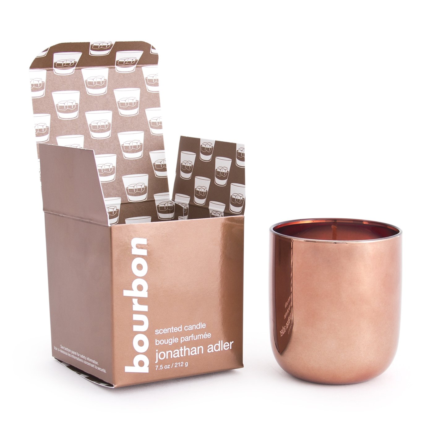 Jonathan Adler Copper-Bourbon Scented Candle - Luxury Home Decor for Living Room, Bedroom & Bathroom - Aromatherapy Gifts for Women & Men