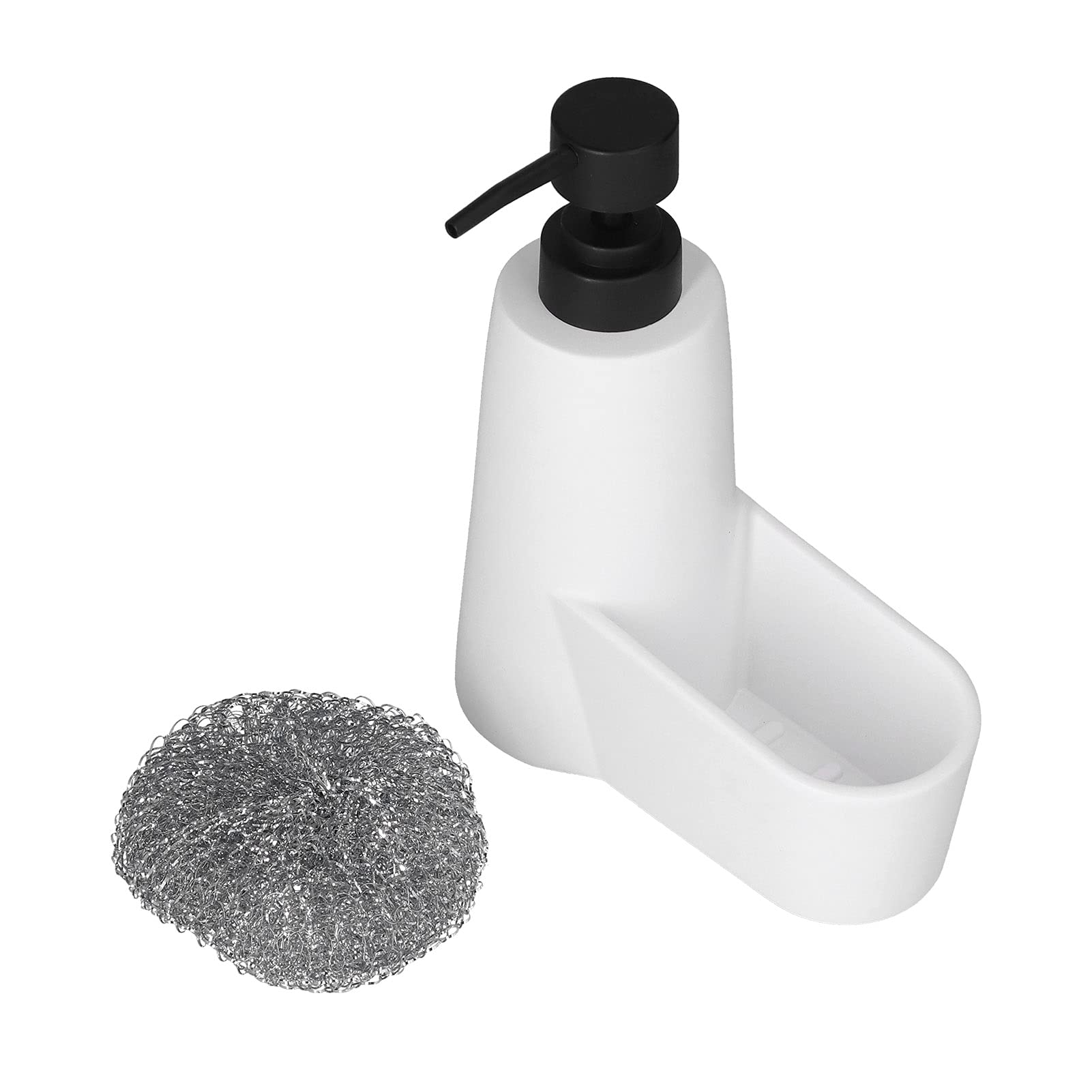 Eco-Friendly Dish Soap Dispenser - Sturdy Press Bottle for Kitchen & Bathroom Sink | Portable Hand Soap Pump for Countertop | White Hygeian Dishwashing Liquid Container (Ideal for Home, Restaurant & Office Use)