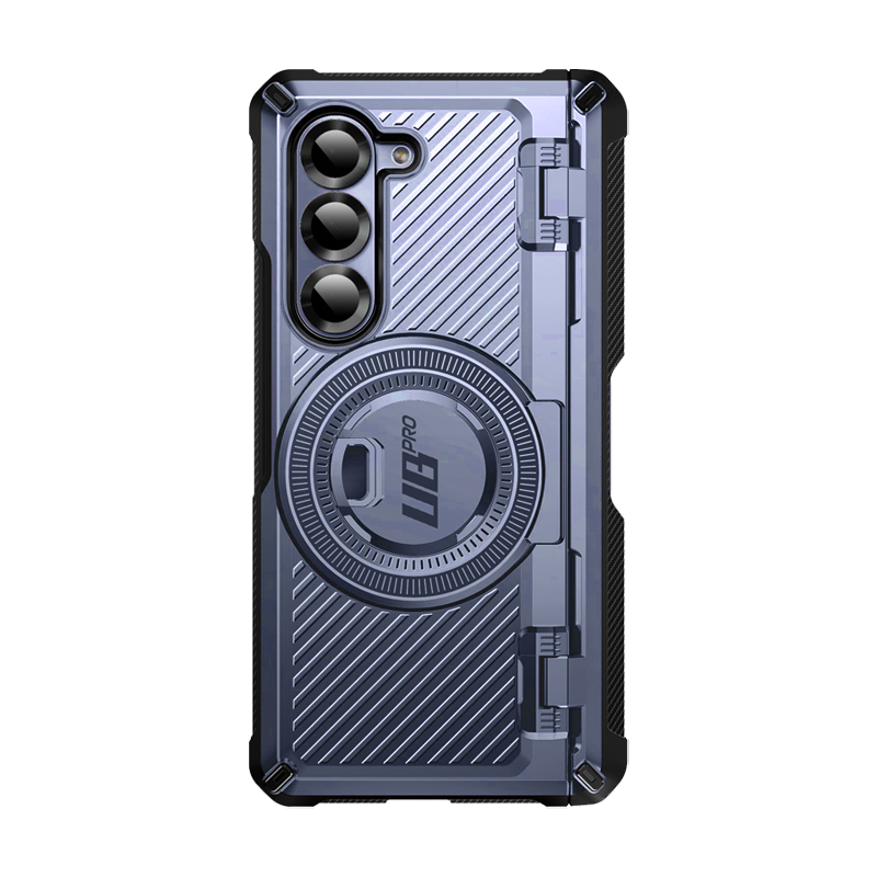 Samsung Galaxy Z Fold6 Unicorn Beetle PRO Mag Rugged Case - Dark Blue Protective Cover with Magnetic Kickstand | Shockproof & Drop Protection for Everyday Use & Outdoor Activities
