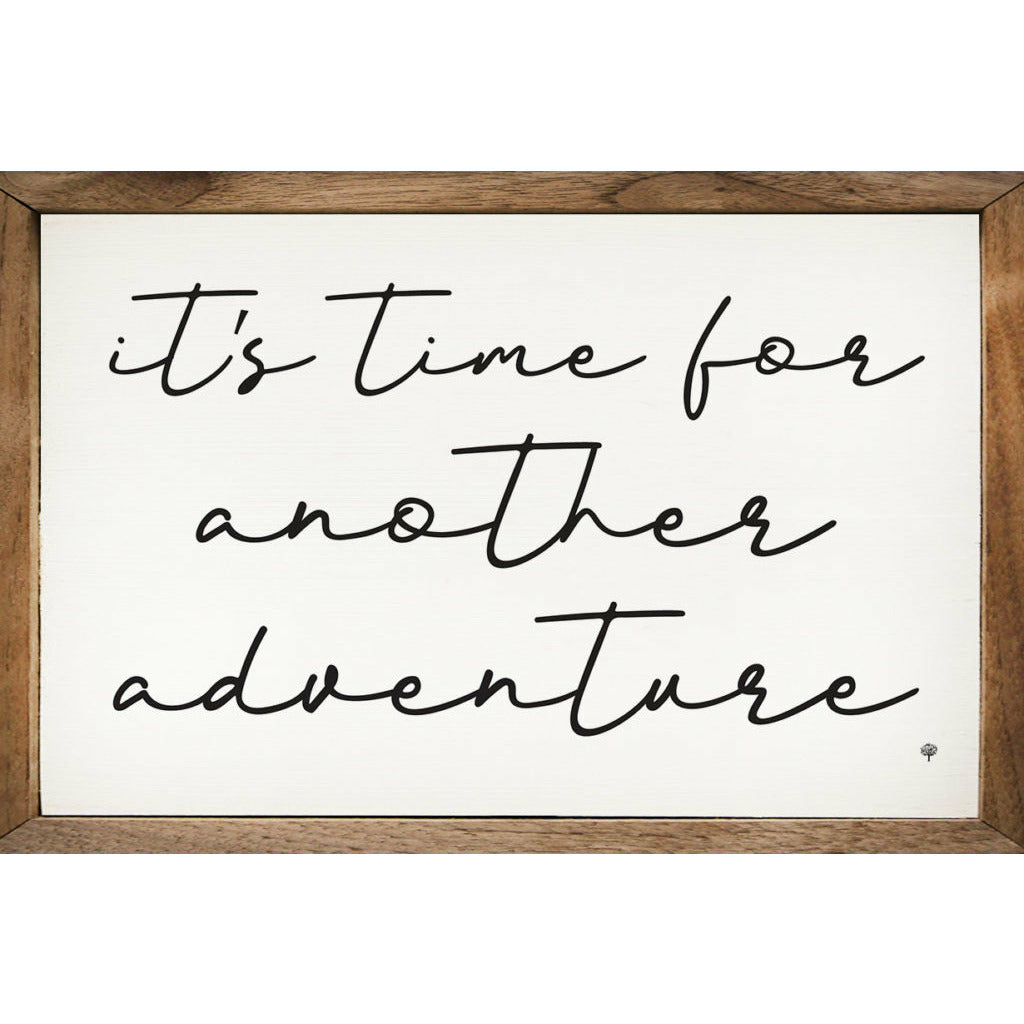 Adventure Wood Framed Print - Inspirational Wall Art for Home & Office Decor - Perfect for Living Room, Bedroom or Gift Giving
