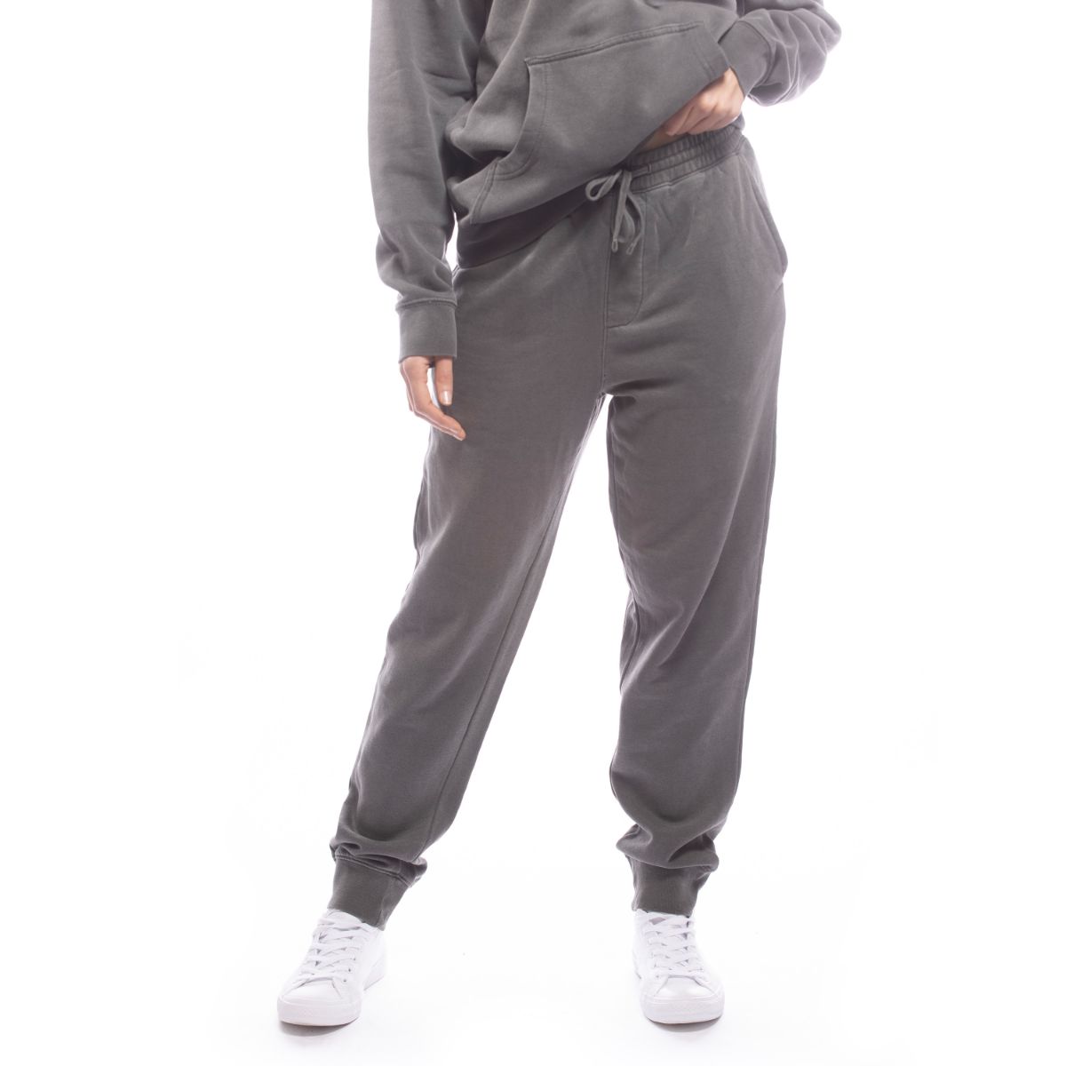 Eco-Friendly Upcycled Black Joggers for Men & Women - Comfortable Relaxed Fit Casual Pants for Lounge, Yoga, and Everyday Wear