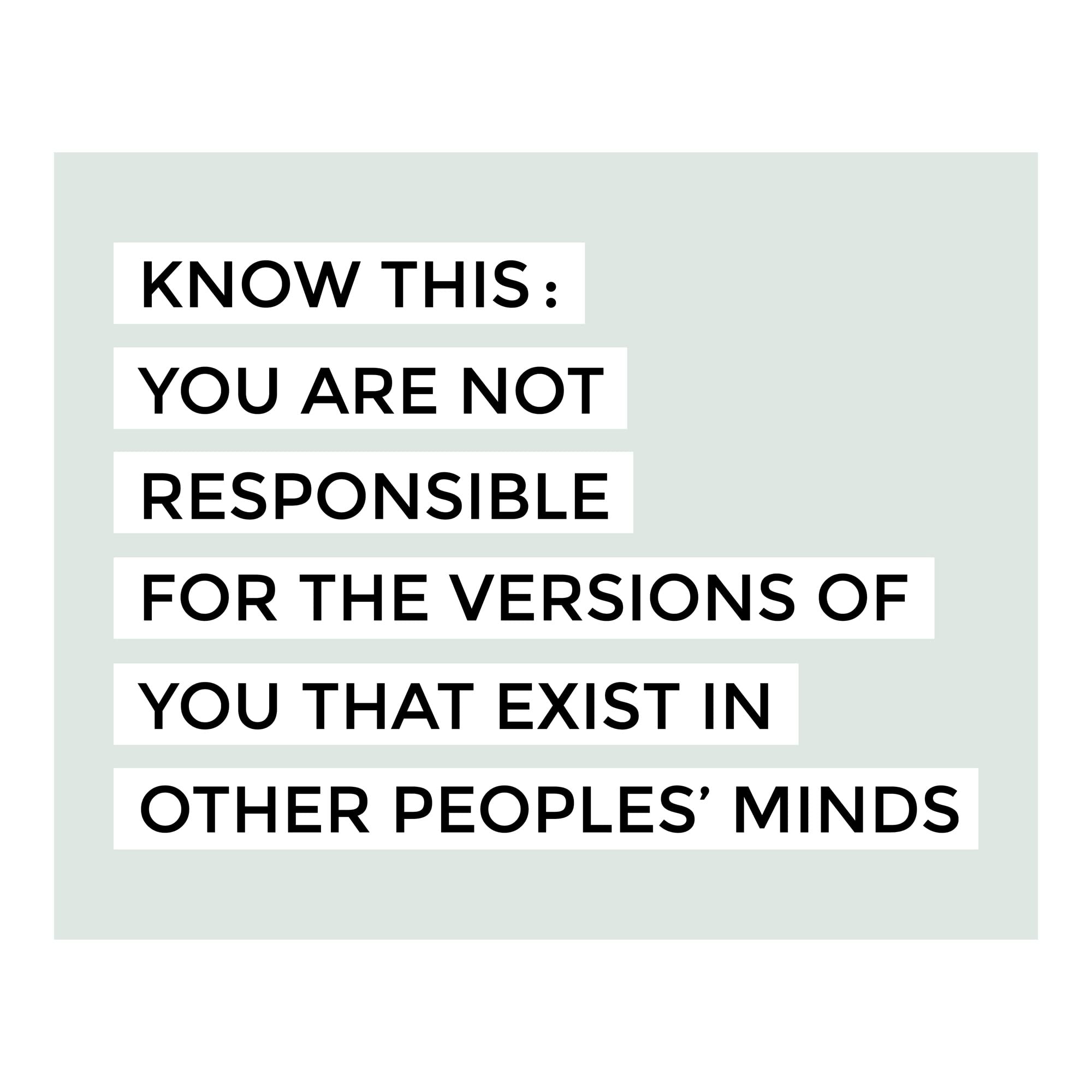Inspiring Motivational Wall Art Prints - 'Versions of You in Other People's Minds' Quote Decor for Living Room, Bedroom & Office | Modern Aesthetic Home Decor | Unframed 8x10 | Perfect for Gifts & Daily Inspiration