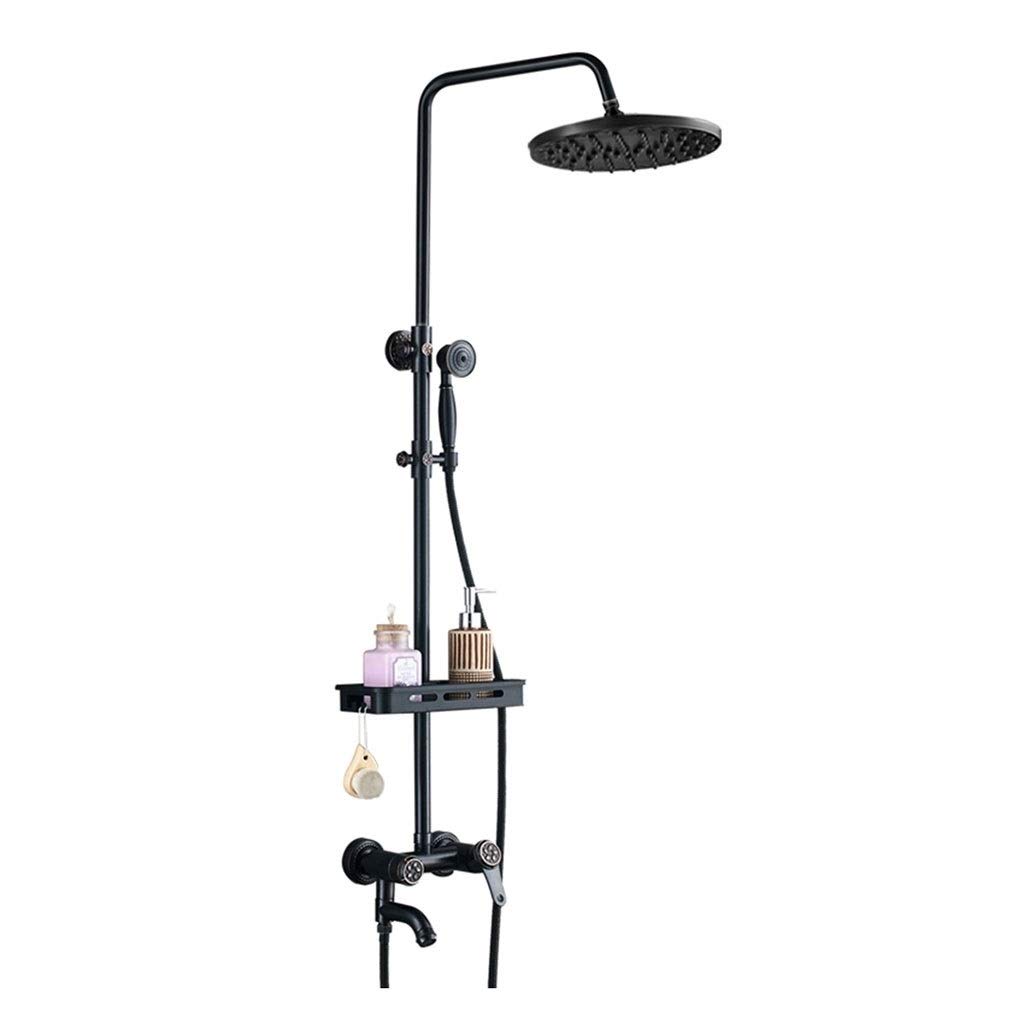 Premium Bathtub Faucet Shower Set - Handheld Shower Head with Adjustable Spray Modes for Bathroom, Hotel & Home Use (Black, 120x34cm) - Ideal for Relaxing Showers, Spa-Like Experience & Four Seasons Bathing Comfort