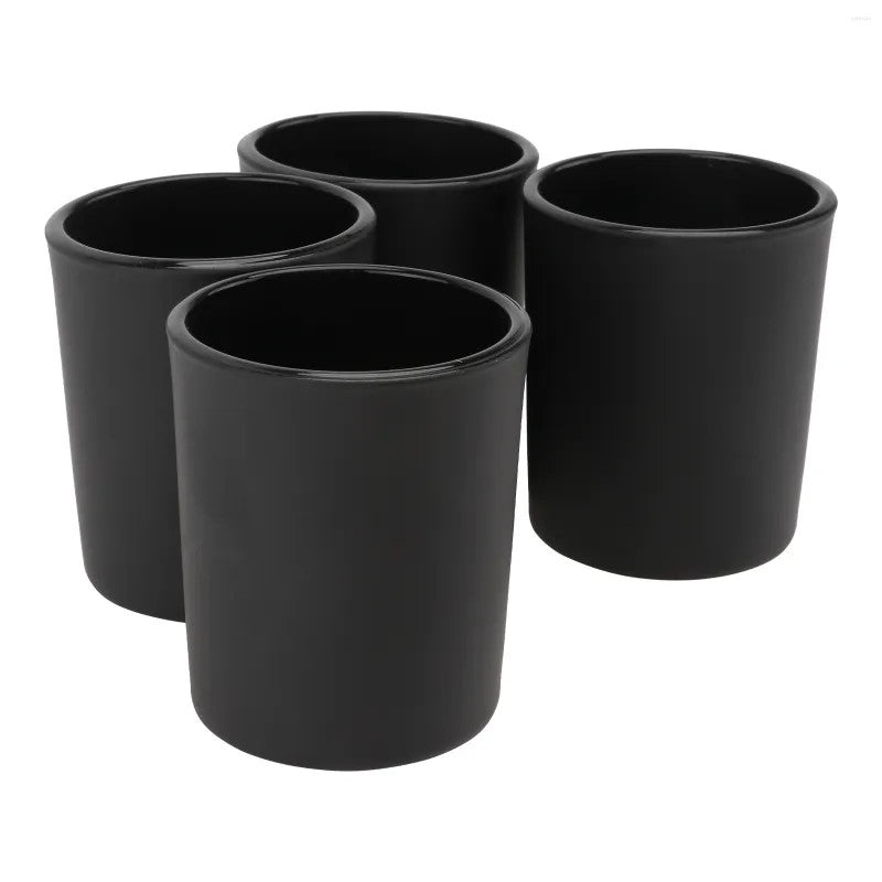 10 Pack Black Matte Tealight Candle Holders - 6.5cm Small Candle Cups for Wedding Decor, Romantic Proposals, Holiday Parties, Home Decoration & Festive Centerpieces
