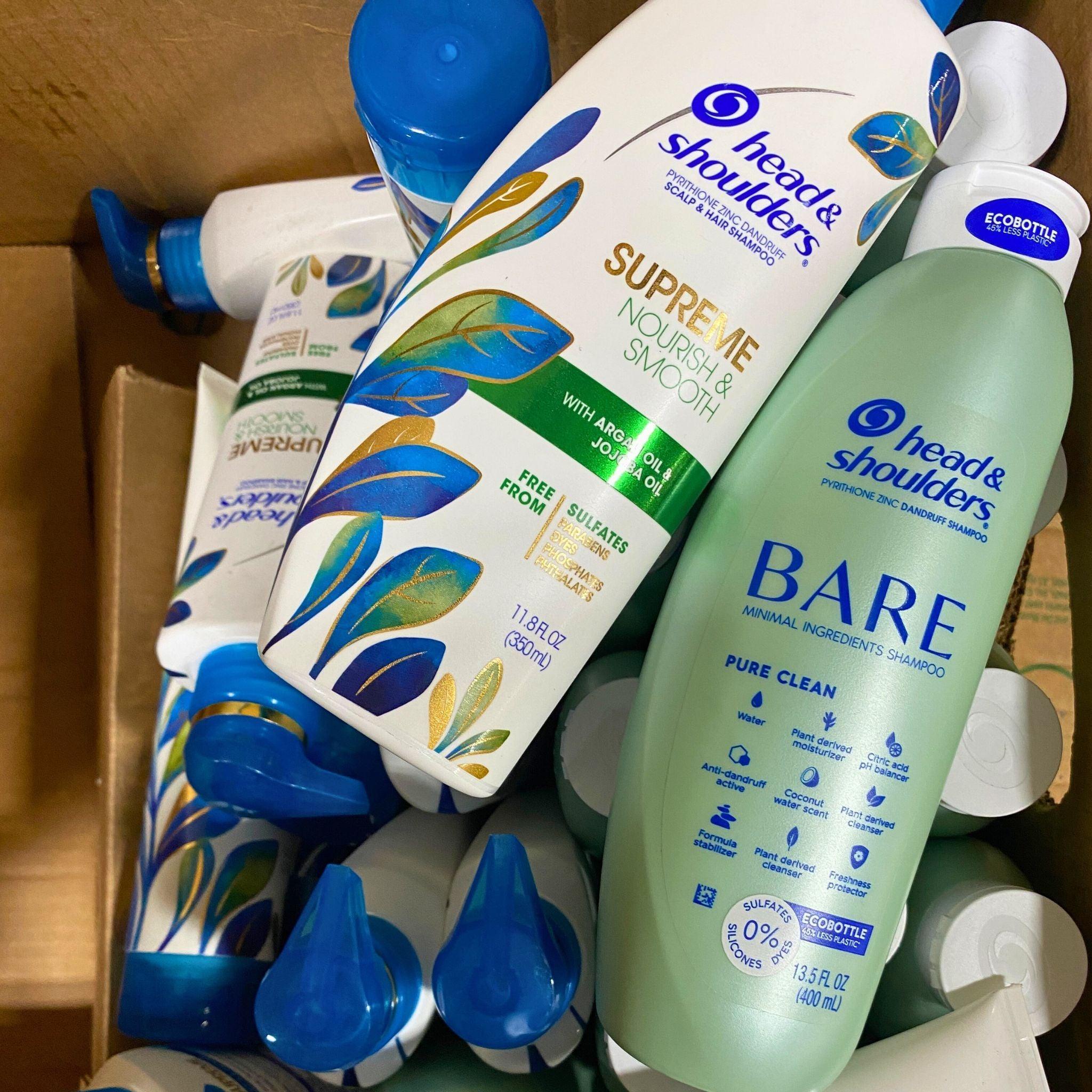 Bare & Supreme Head & Shoulders Shampoo & Conditioner Set - 29 Piece Bulk Lot for Salon, Home & Travel Use