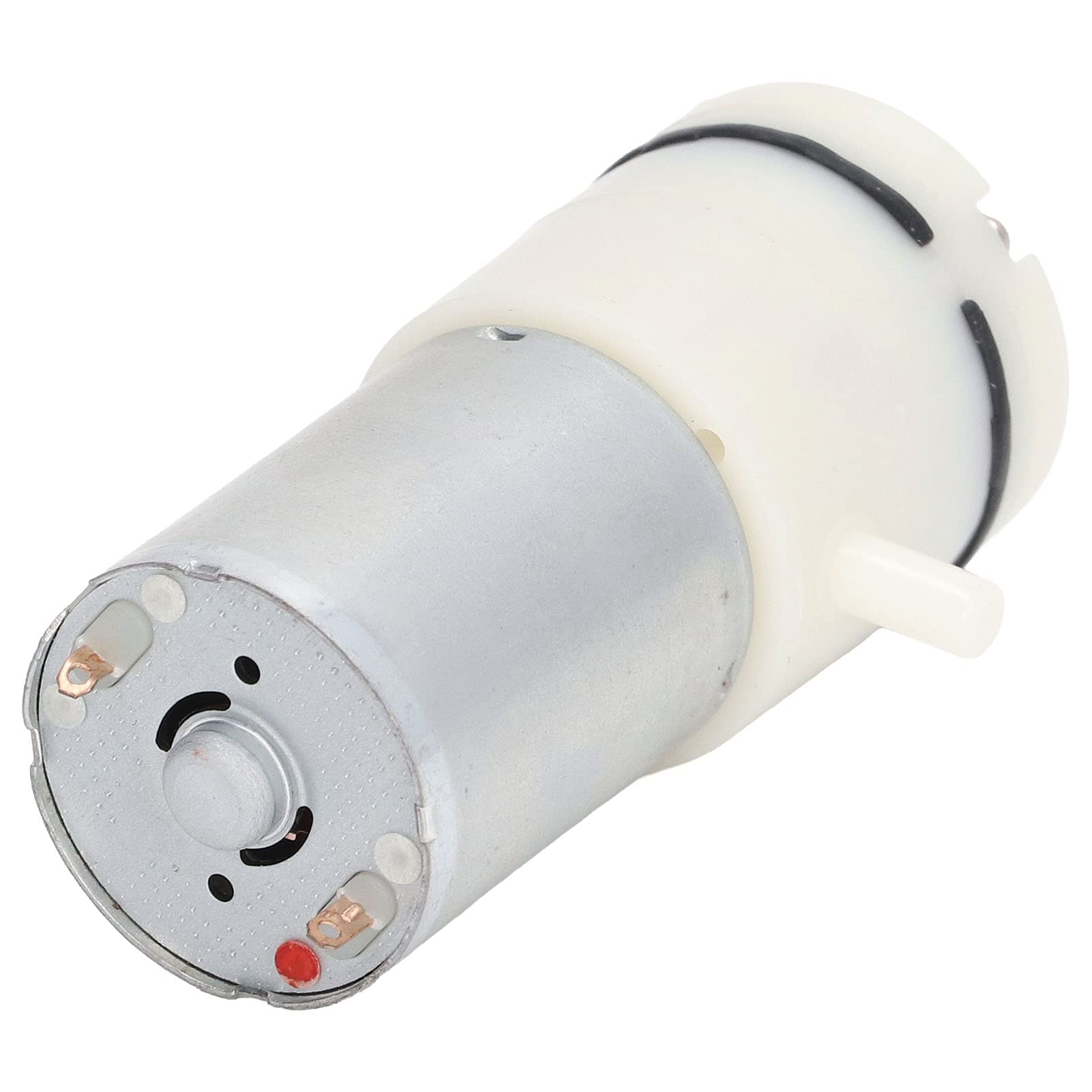 Fafeicy Miniature DC Air Diaphragm Pump - 6V Small Air Pump with 90 Degree Angle Ports for Aquariums, Medical Devices & DIY Projects (White)