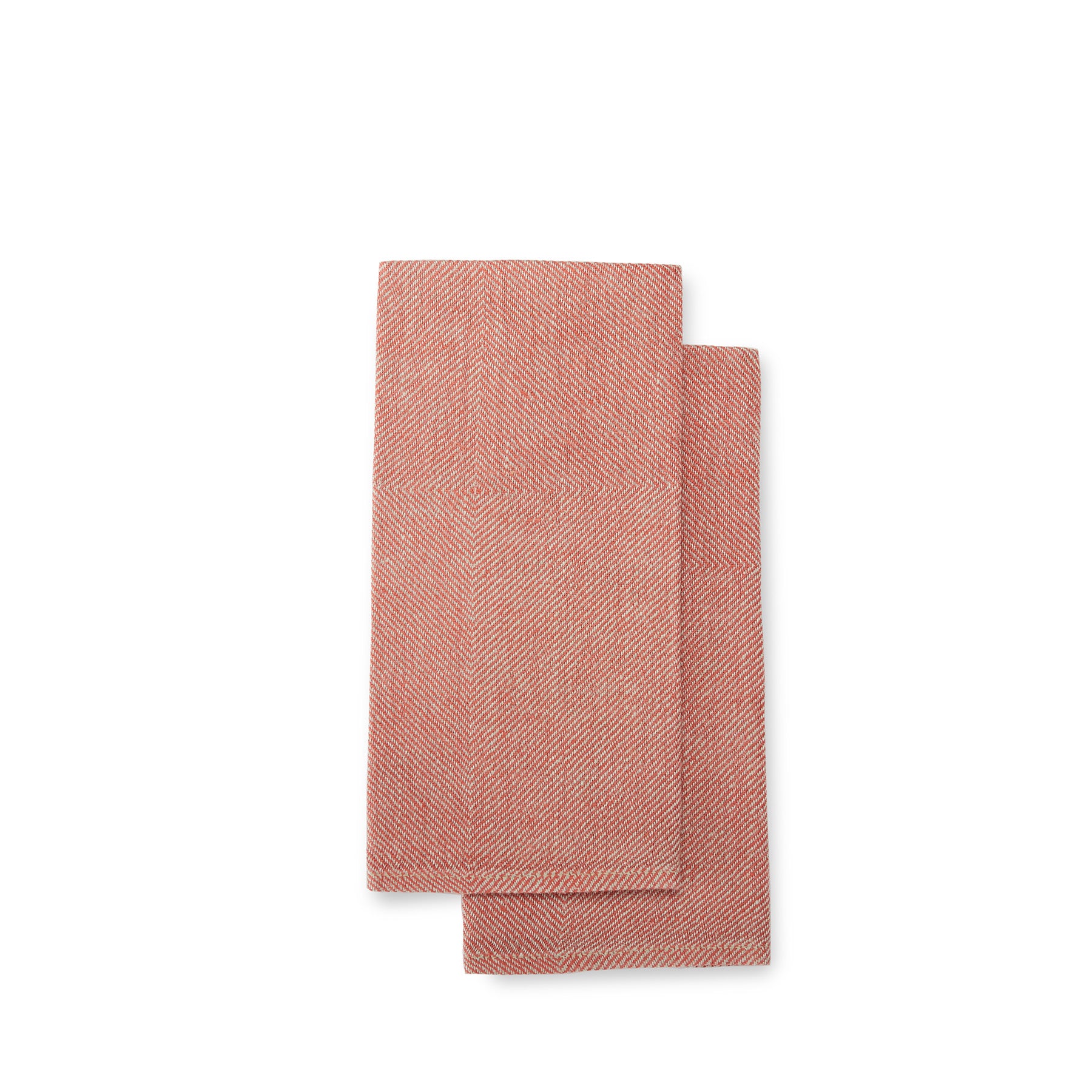 Premium Kypert Napkins Set of 2 - Elegant Brick Red Cloth Dinner Napkins for Formal Dining, Holiday Parties & Wedding Receptions