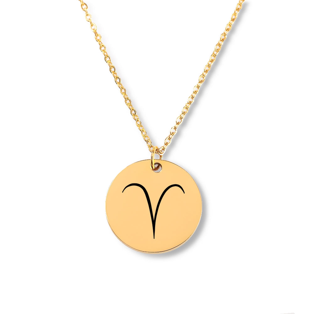 Zodiac Sign Necklace - Personalized Astrology Jewelry Gift for Women & Friends (Gold/Silver) - Perfect for Birthdays, Anniversaries & Spiritual Occasions