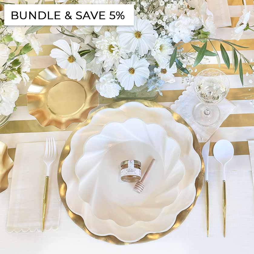 Elegant Cream & Gold Sukkot Tablescape Set - Premium Holiday Table Decor for Jewish Festivals & Celebrations - Perfect for Sukkot Dinners, Family Gatherings & Special Occasions