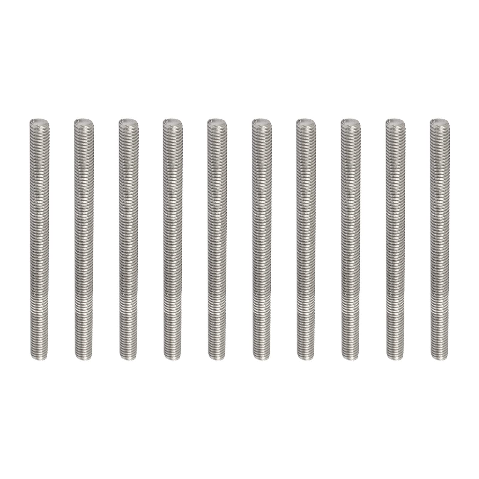 Stainless Steel Threaded Rod M5x80mm - 10 Pack for Clamps & U-Bolts