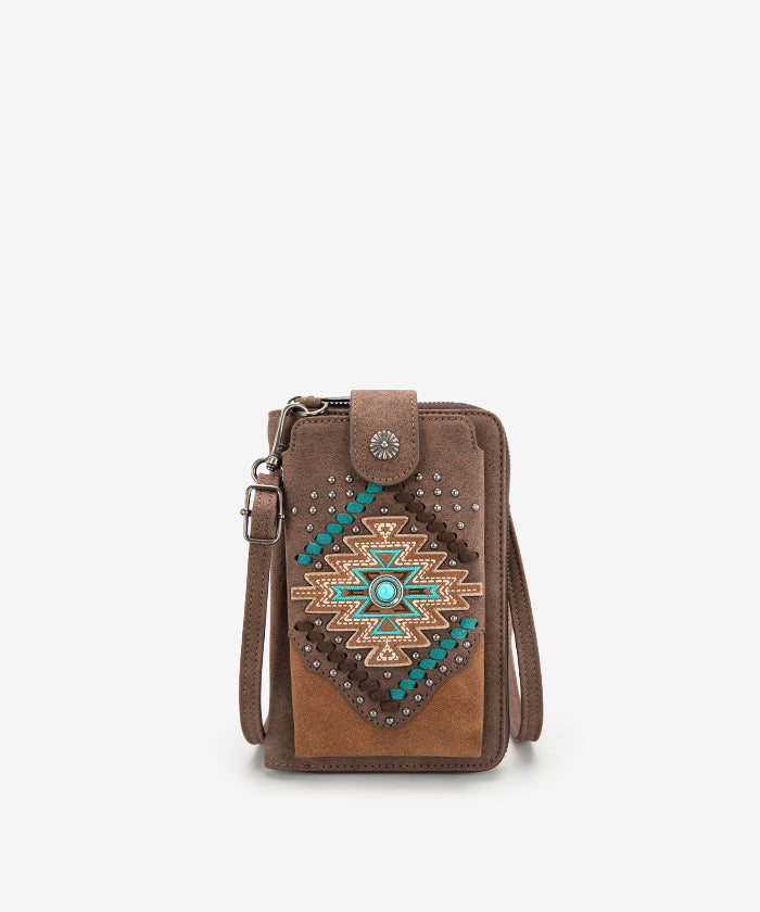 Montana West Aztec Concho Phone Case - Stylish & Protective Cover for iPhone & Android - Perfect for Travel, Work & Everyday Use